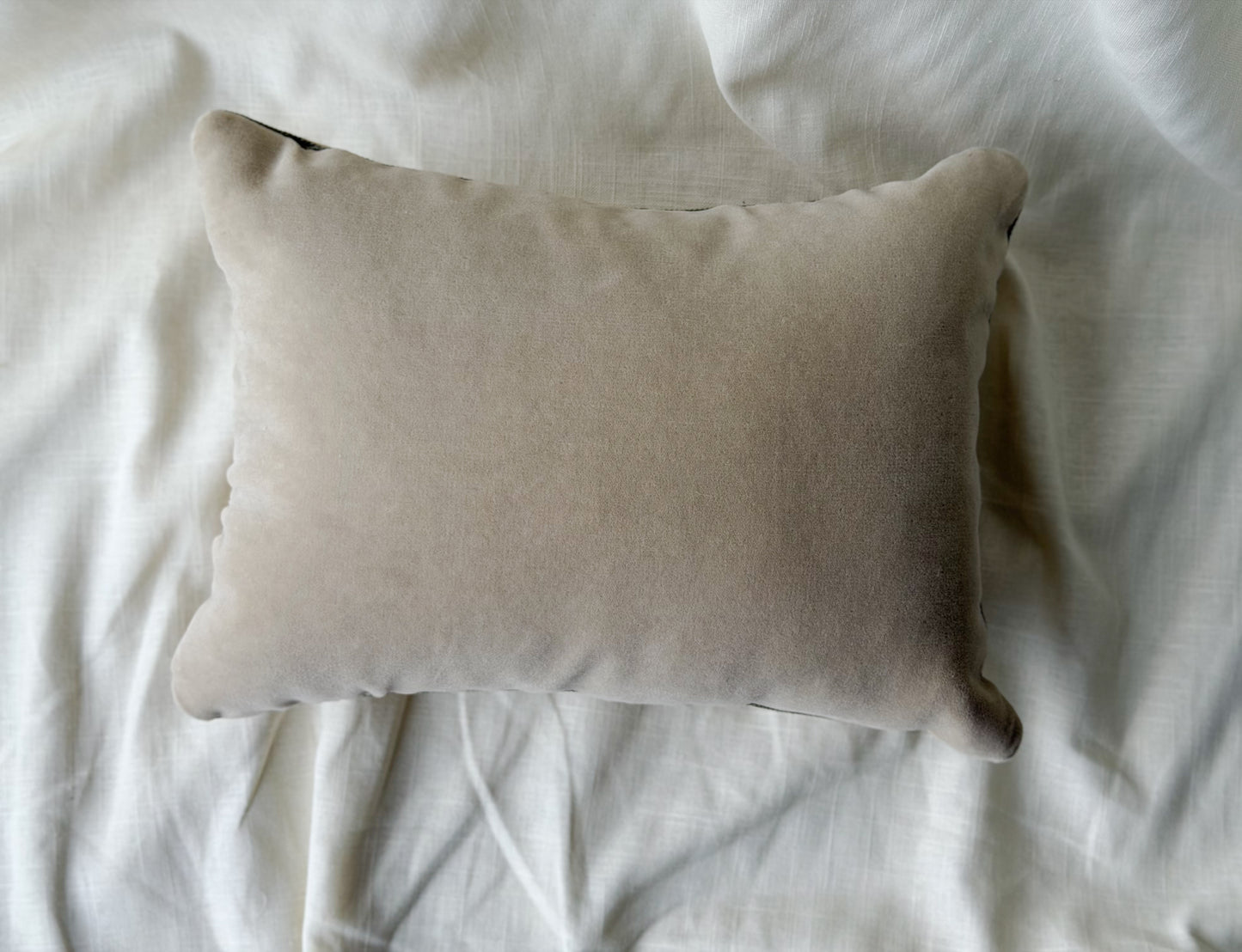 French Wool Textile Accent Pillow