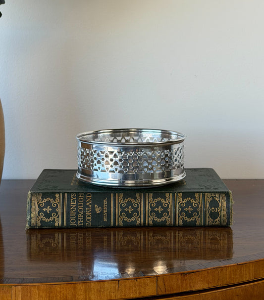 Vintage Silverplate Wine Coaster