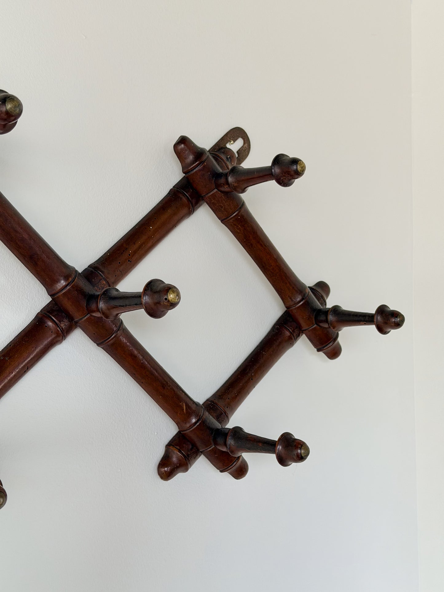 Faux Bamboo Coat Rack