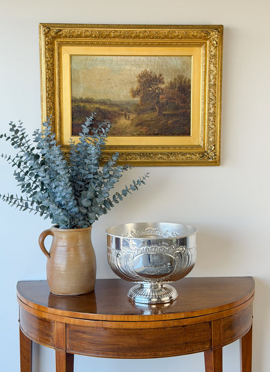 Vintage William & Mary Reproduction Punch Bowl