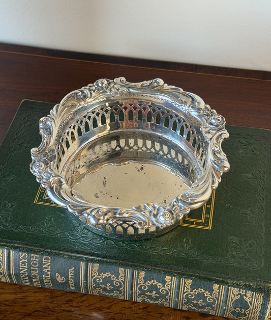Vintage Silverplate Wine Coaster