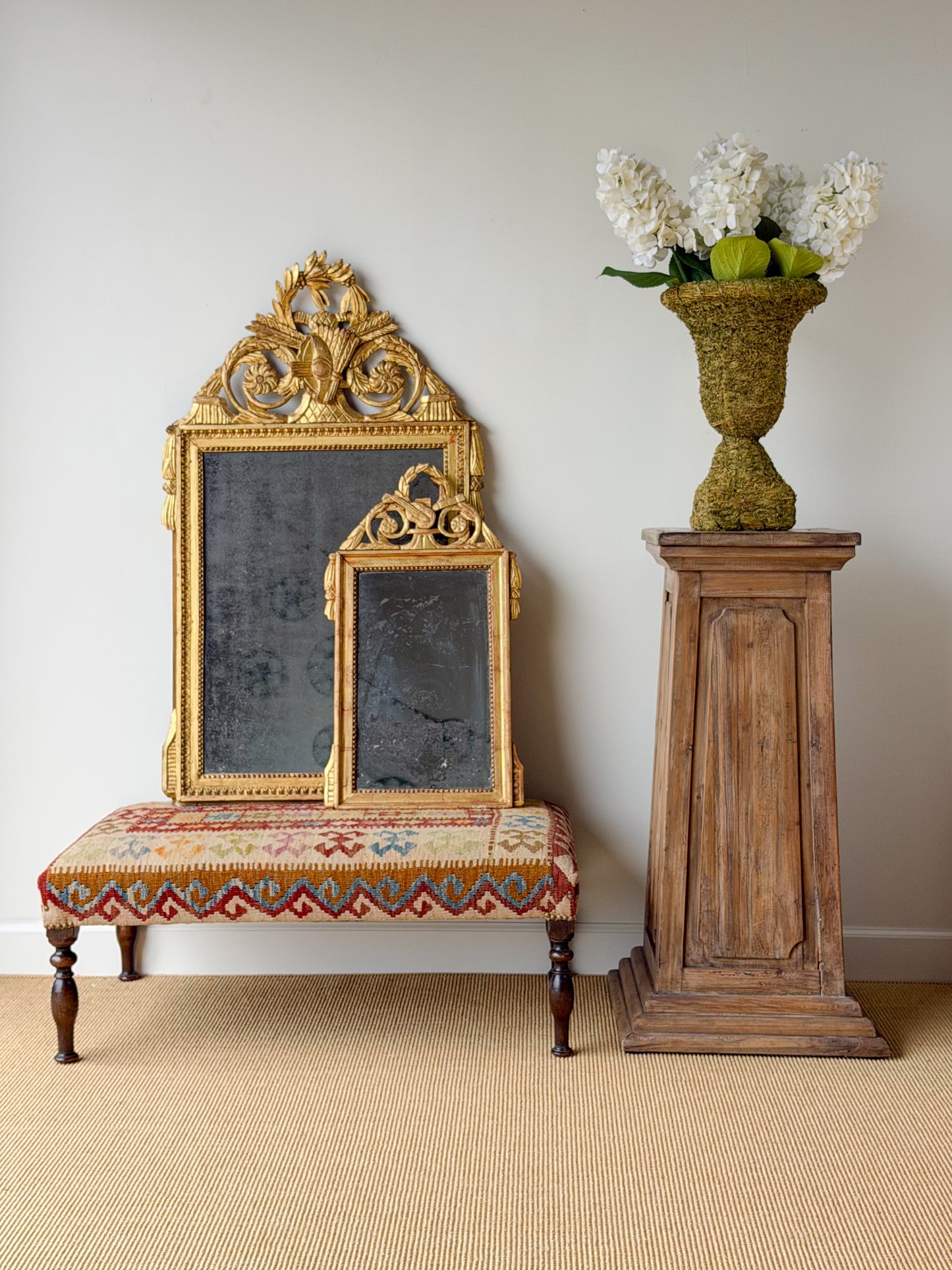 Antique French Marriage Mirror (Small)