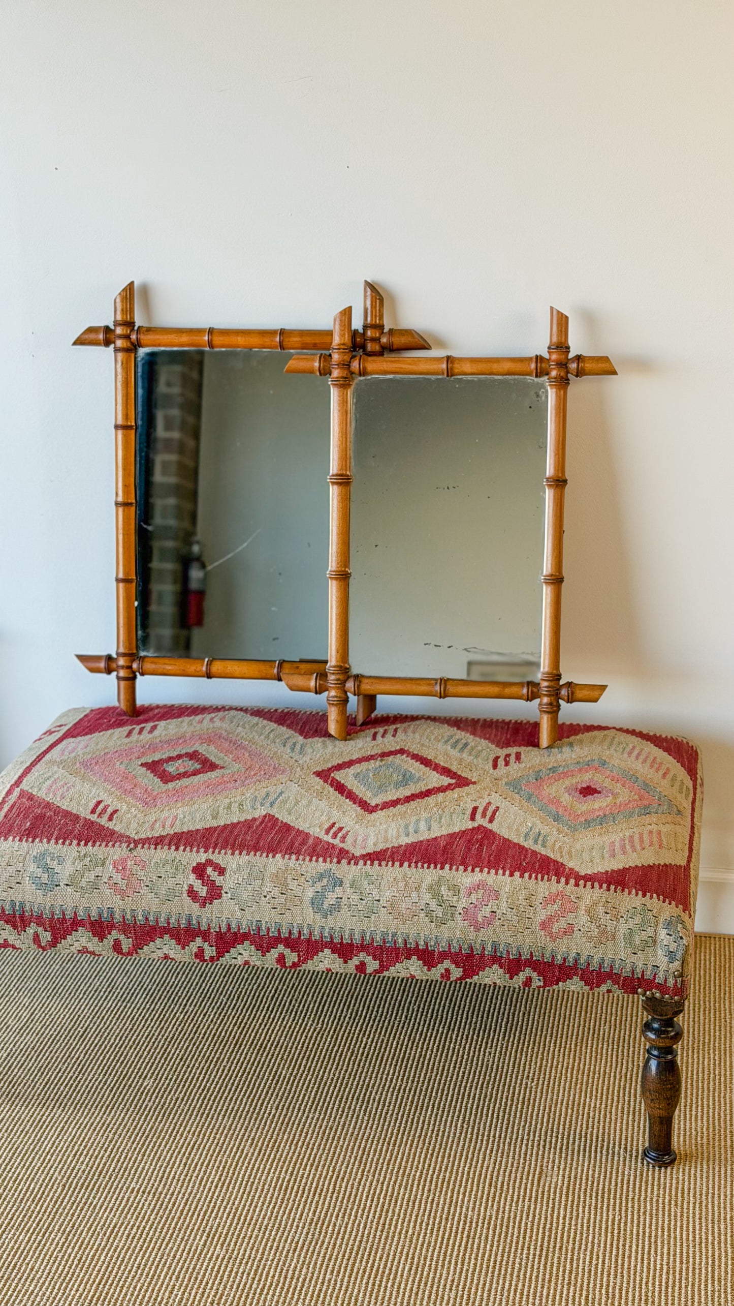 French Faux Bamboo Mirror (No. 3)