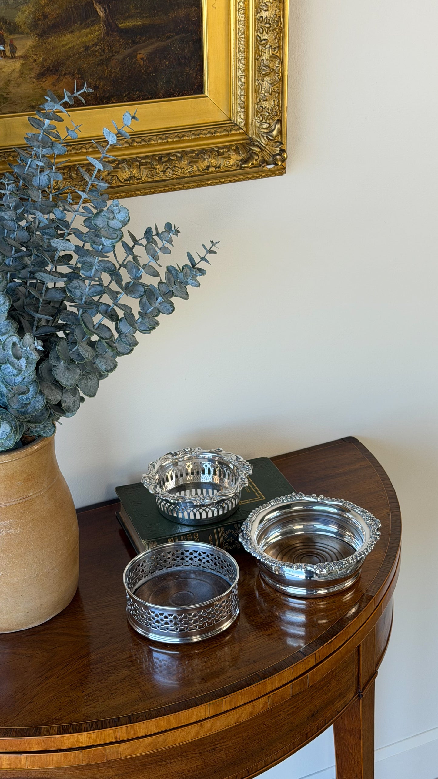 Vintage Silverplate Wine Coaster