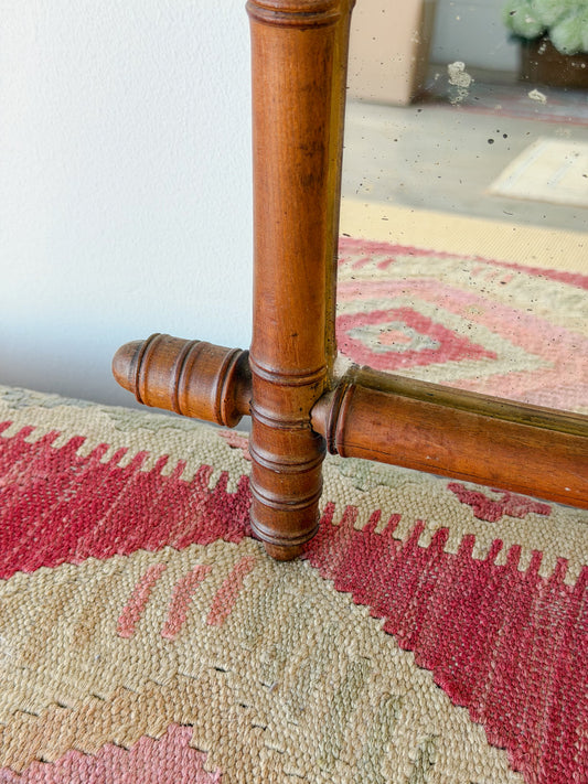 French Faux Bamboo Square Mirror (No. 5)