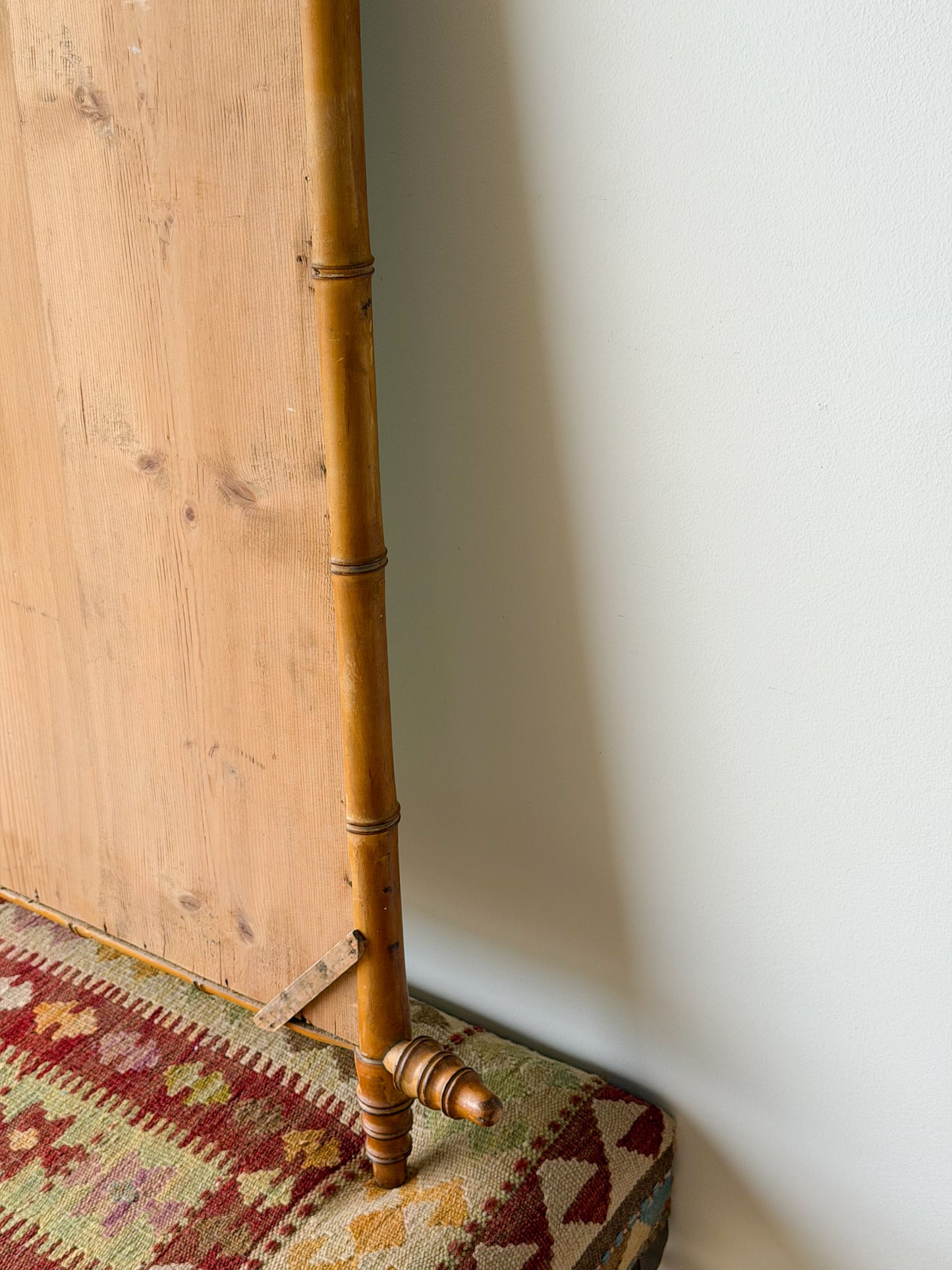 Antique French Bamboo Mirror
