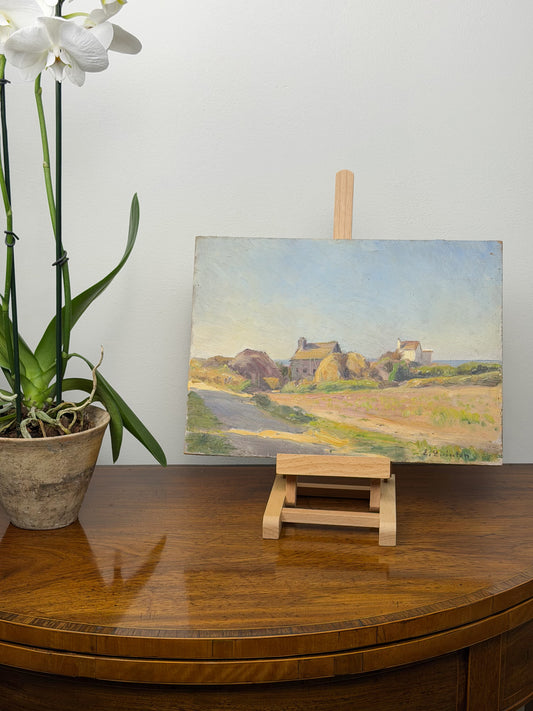 ‘Seaside Farm’ Oil on Board by Edmond Quinton