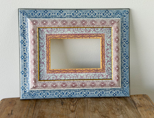French Découpage Frame | Golden Interior Border