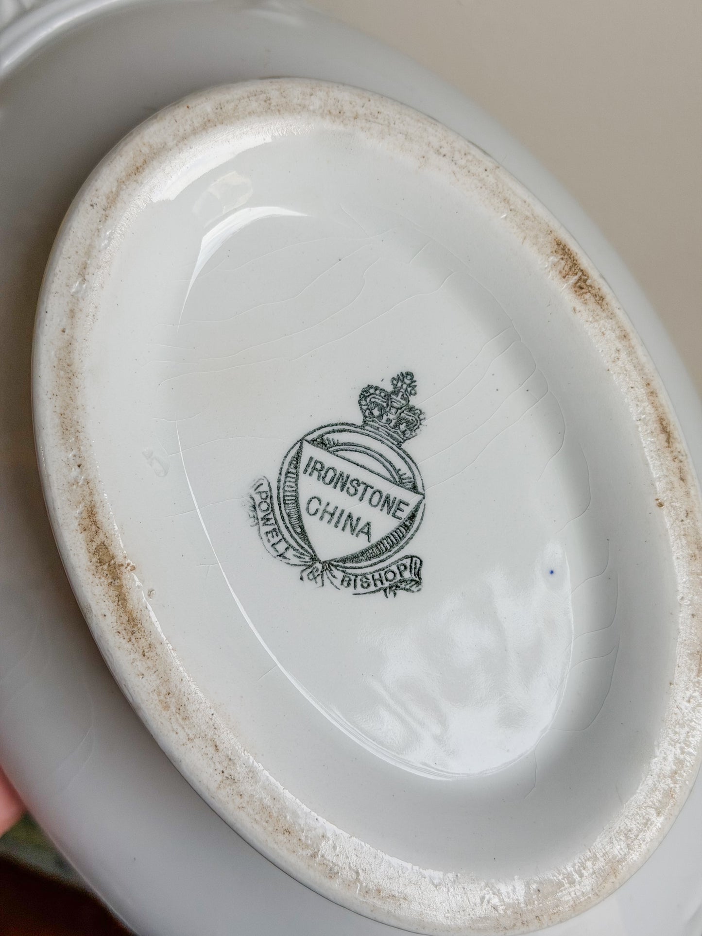 Antique English Ironstone Vegetable Server (No. 2)