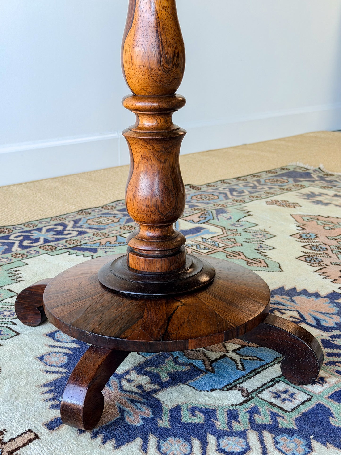 William IV Rosewood Pedestal Chess Table