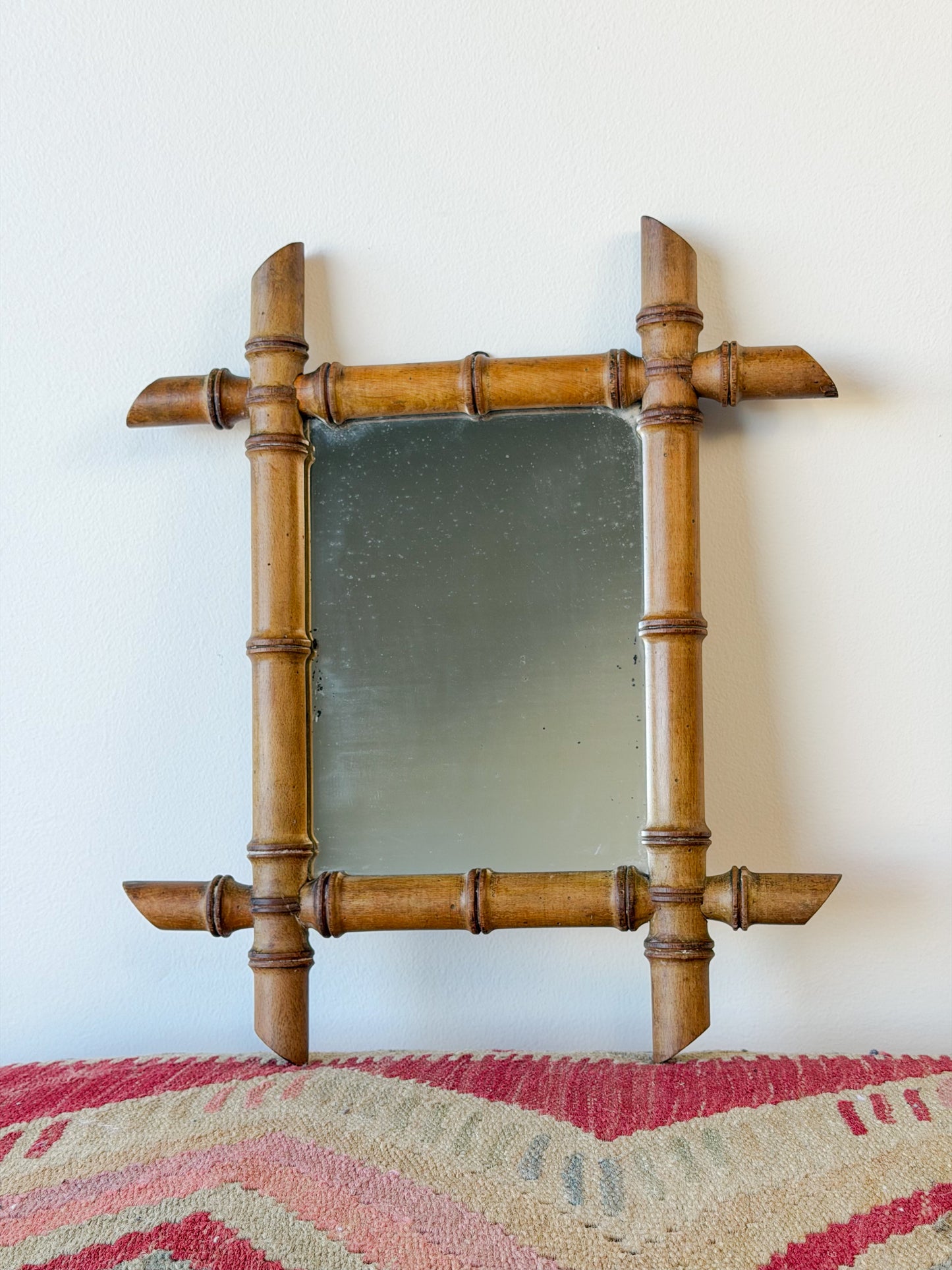French Faux Bamboo Mirror (No. 1)