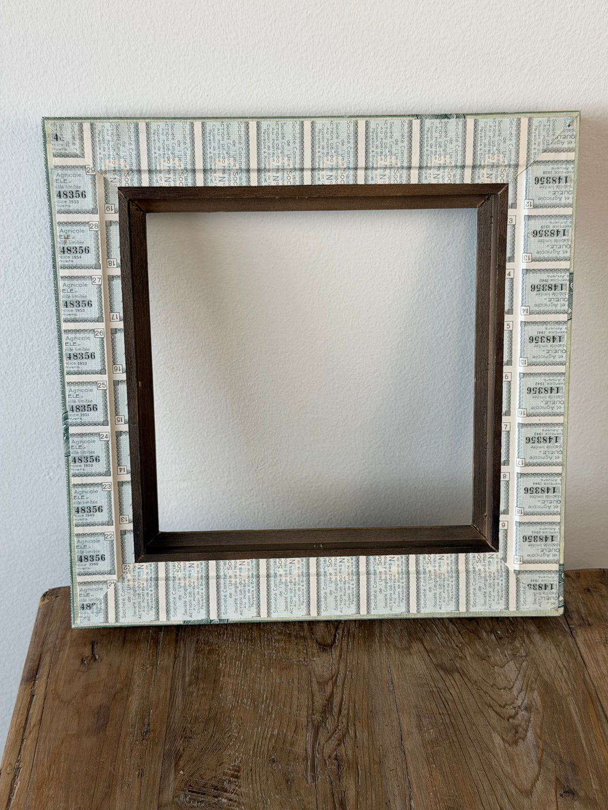 French Découpage Frame No. IX | Square Ridged ‘GDB’ Sides