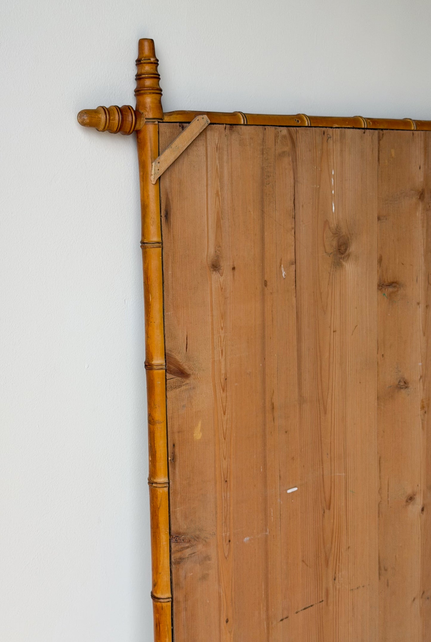Antique French Bamboo Mirror