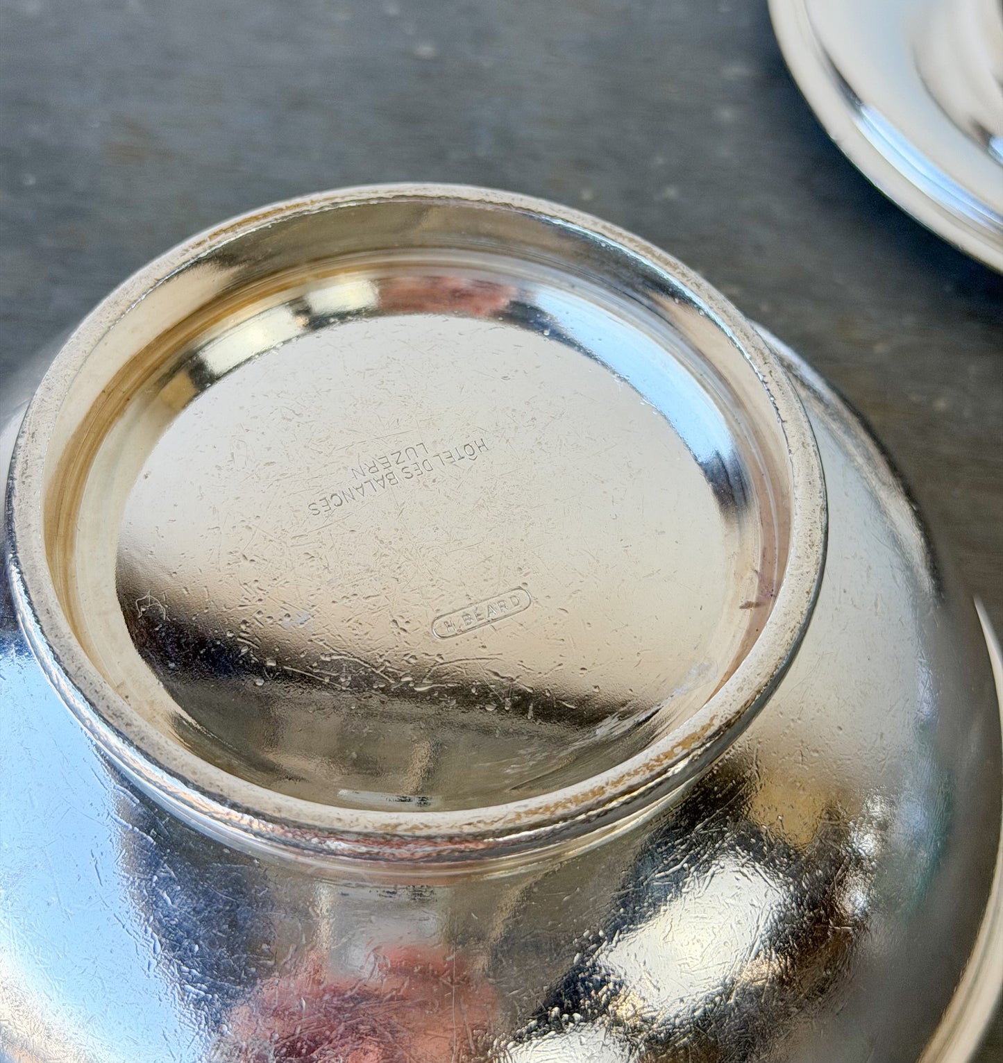 Vintage Hôtel des Balances Silverplate Caviar Server