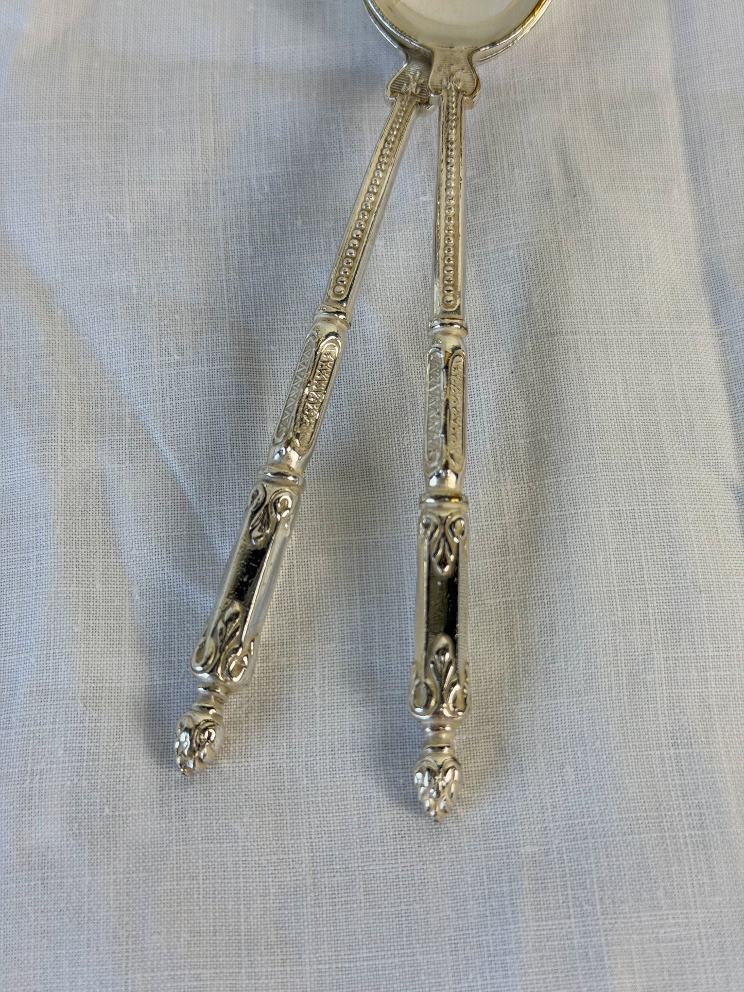French Silverplate Condiment Spoons & Forks