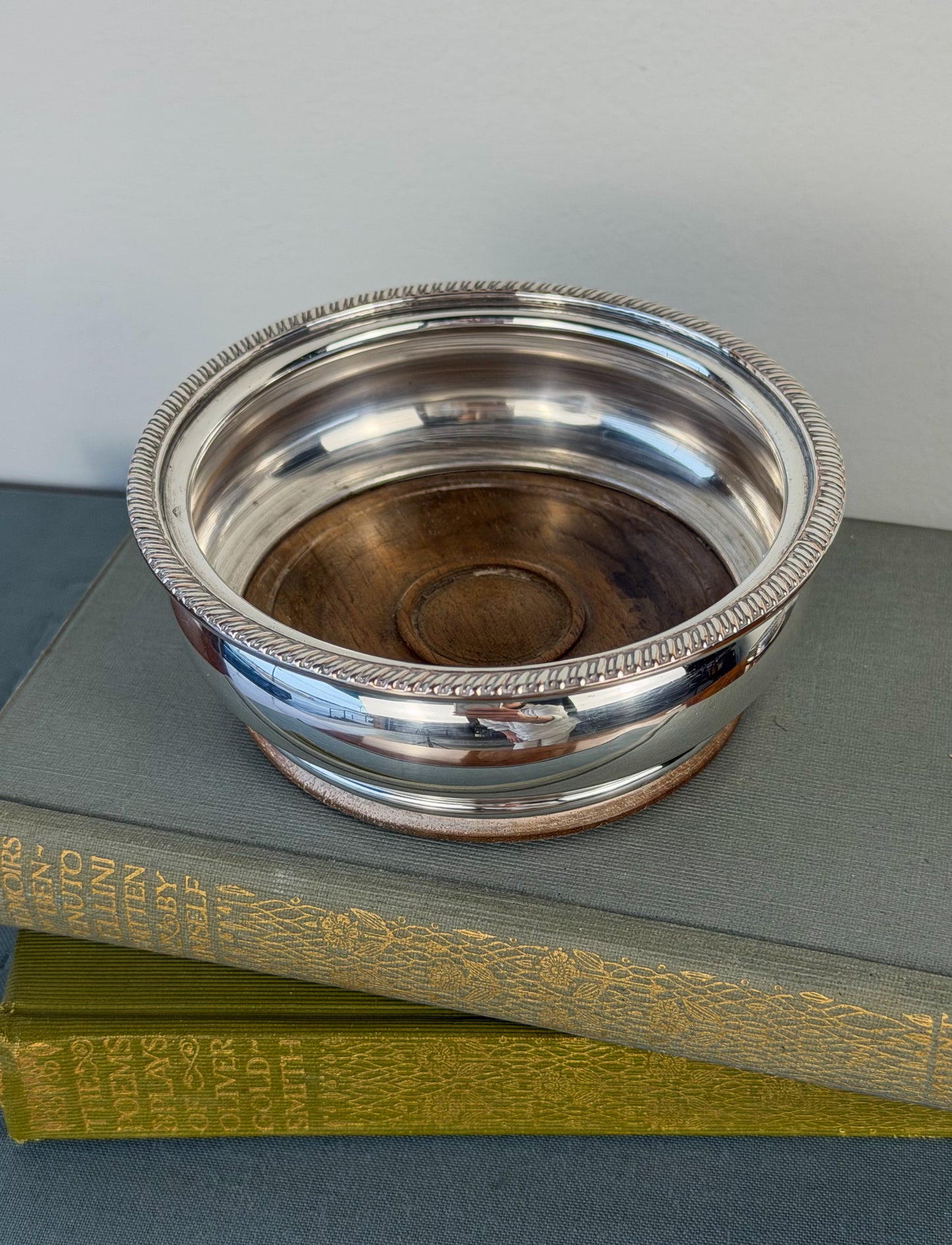 English Silverplate Wine Coasters