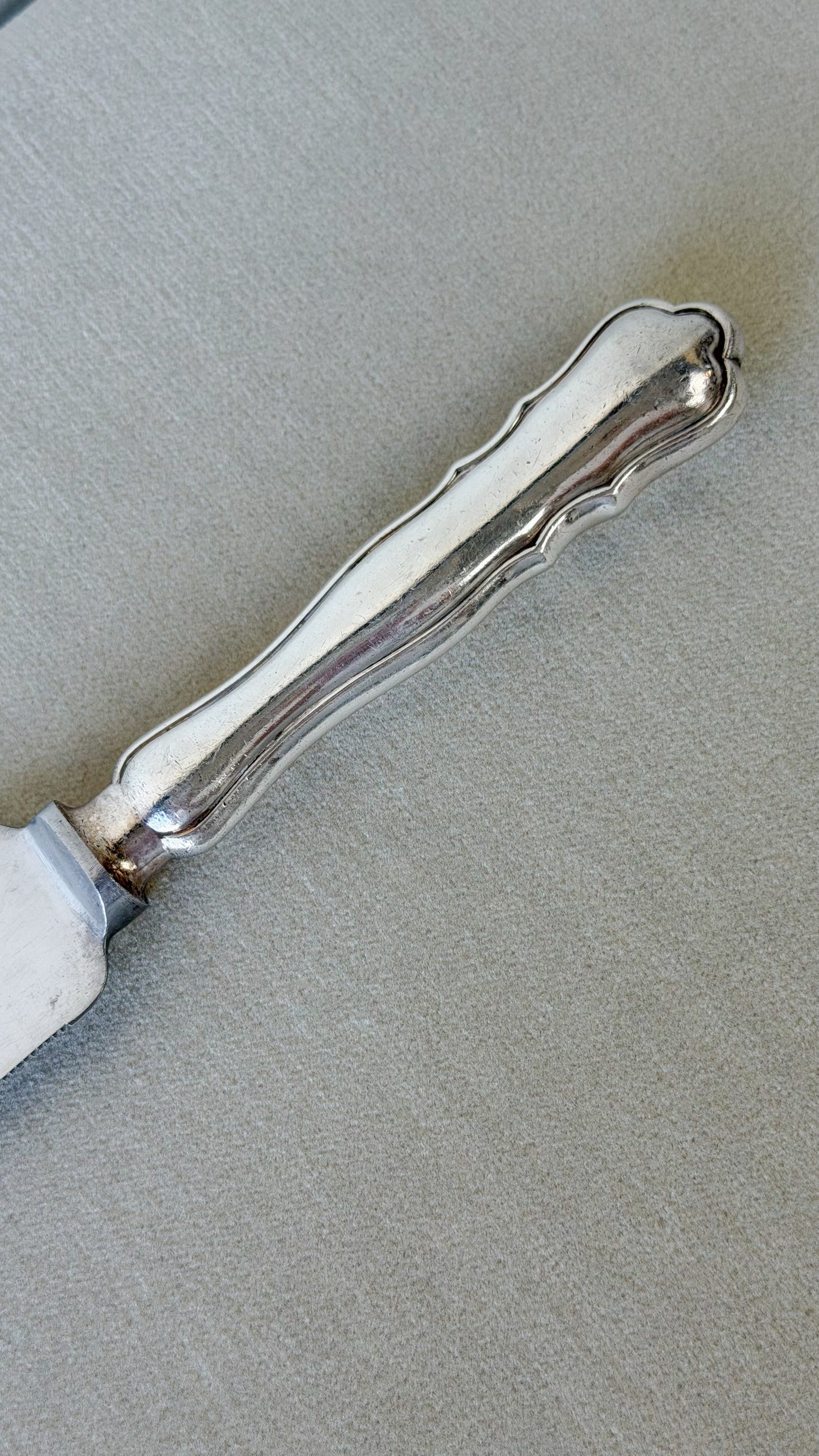 Vintage Sheffield Silverplate Cake Knife