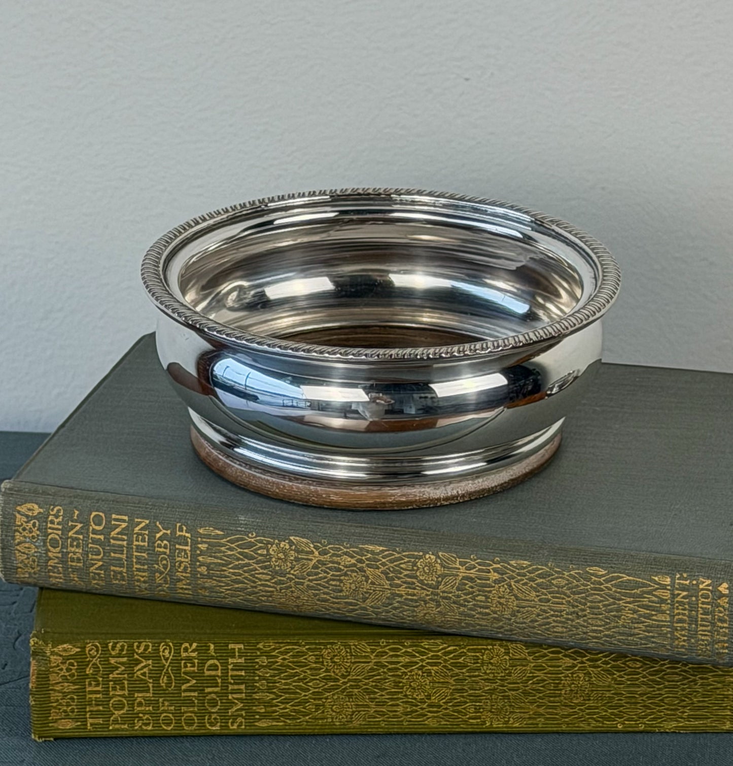 English Silverplate Wine Coasters