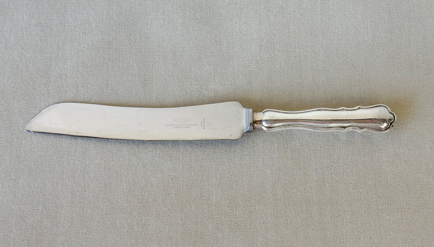 Vintage Sheffield Silverplate Cake Knife