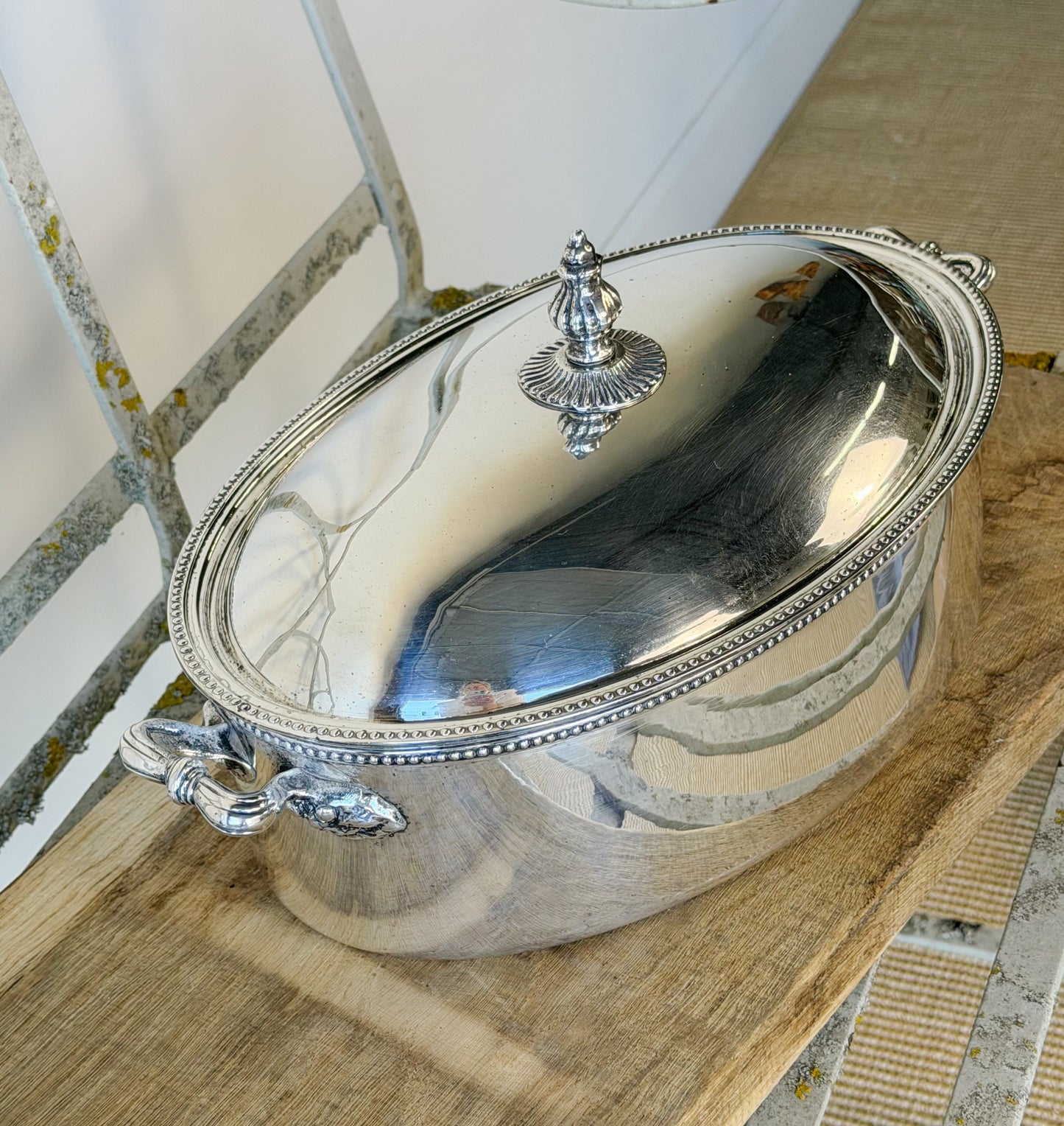 Antique Edwardian Silverplate Serving Dish
