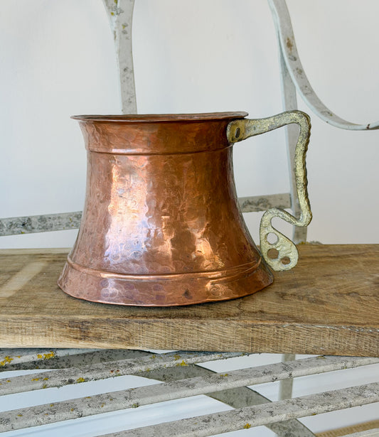 Antique Hand-Hammered Copper Vessel