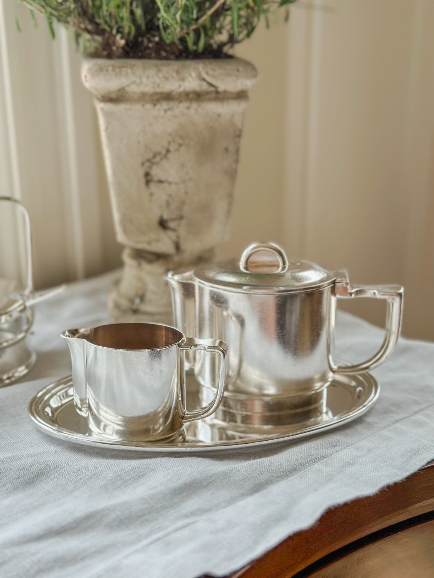 Vintage Hotel Silver Teapot by Berndorf