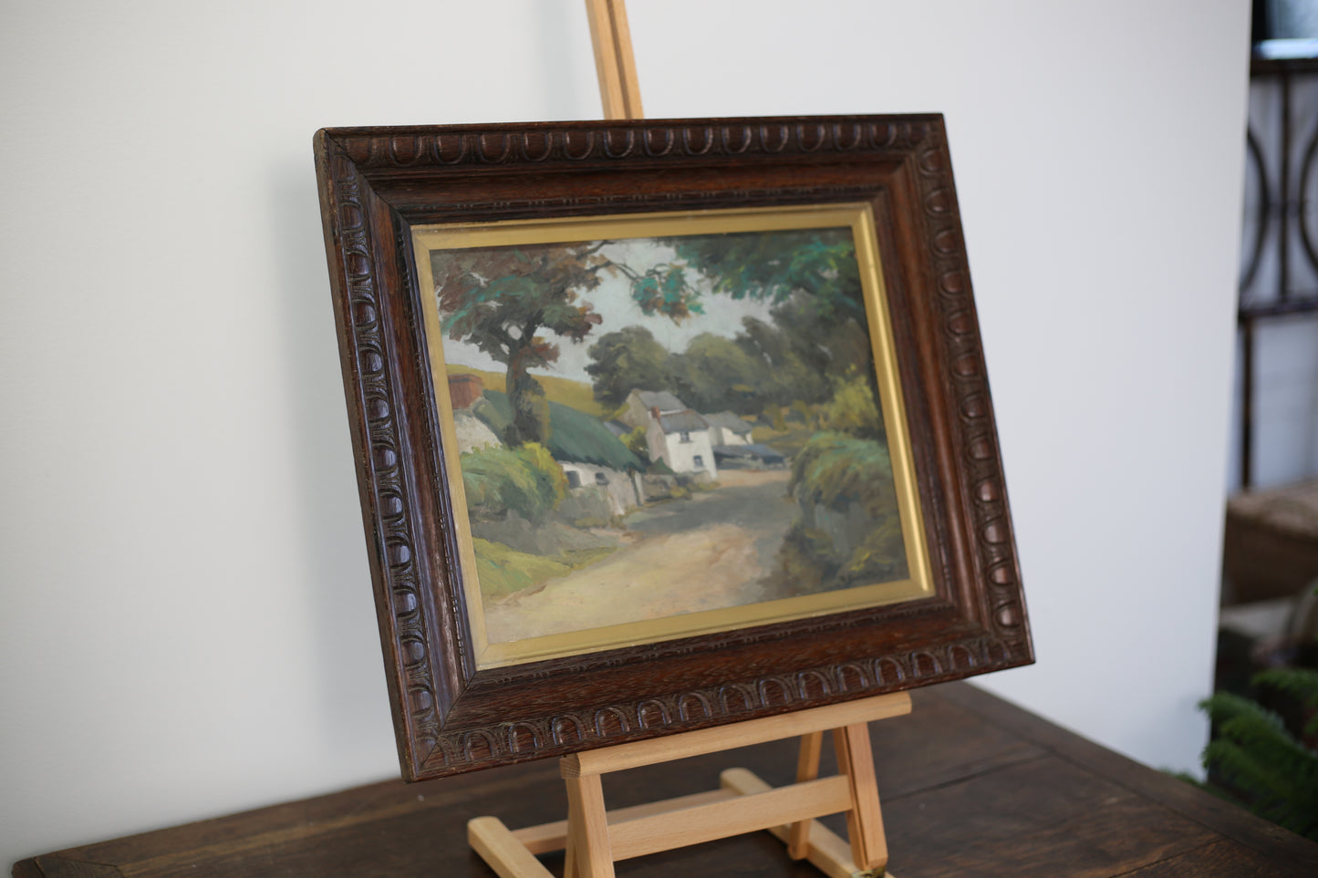 Welsh Hamlet Landscape Oil Painting