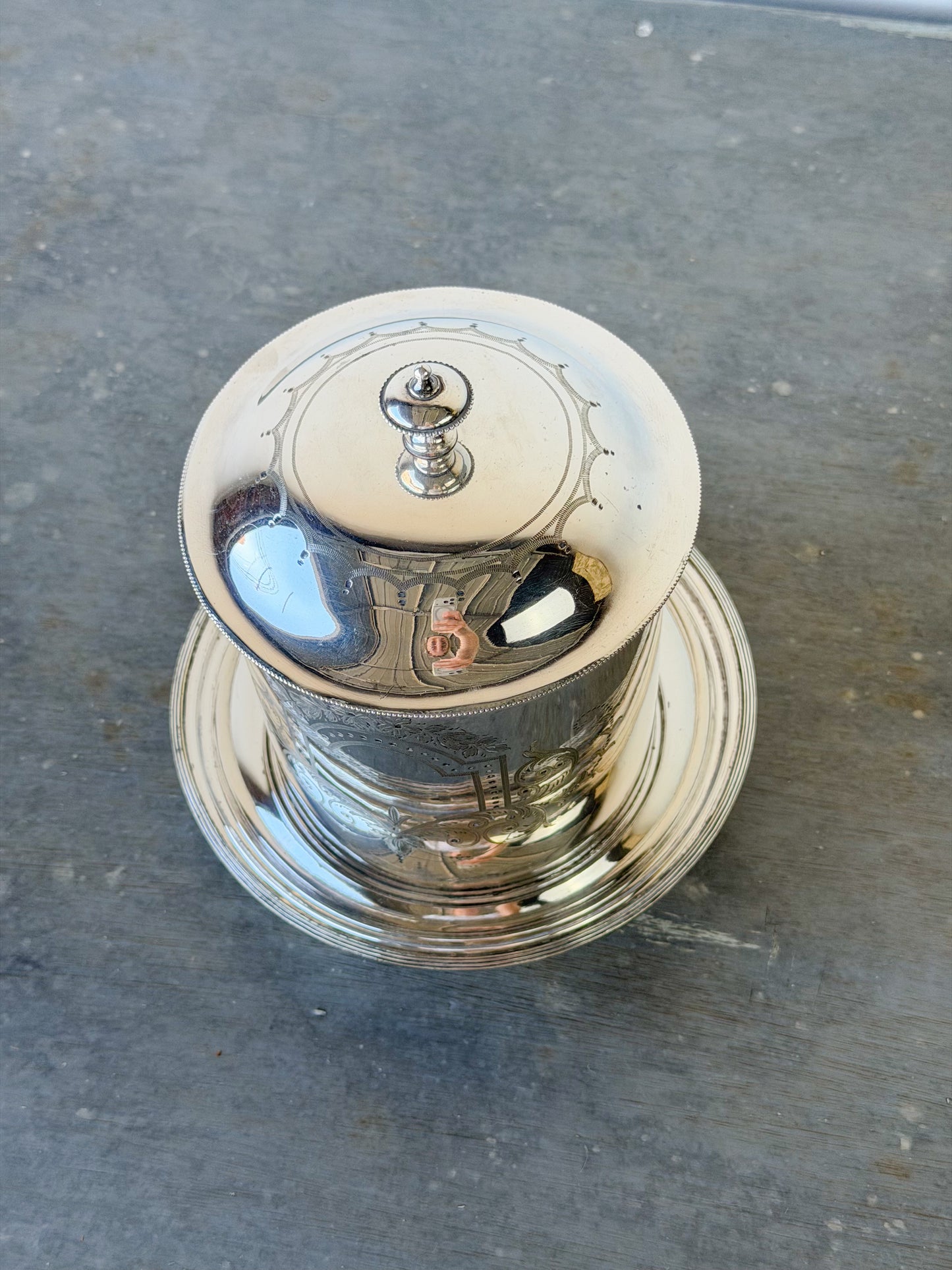 Antique Mappin & Webb Biscuit Barrel