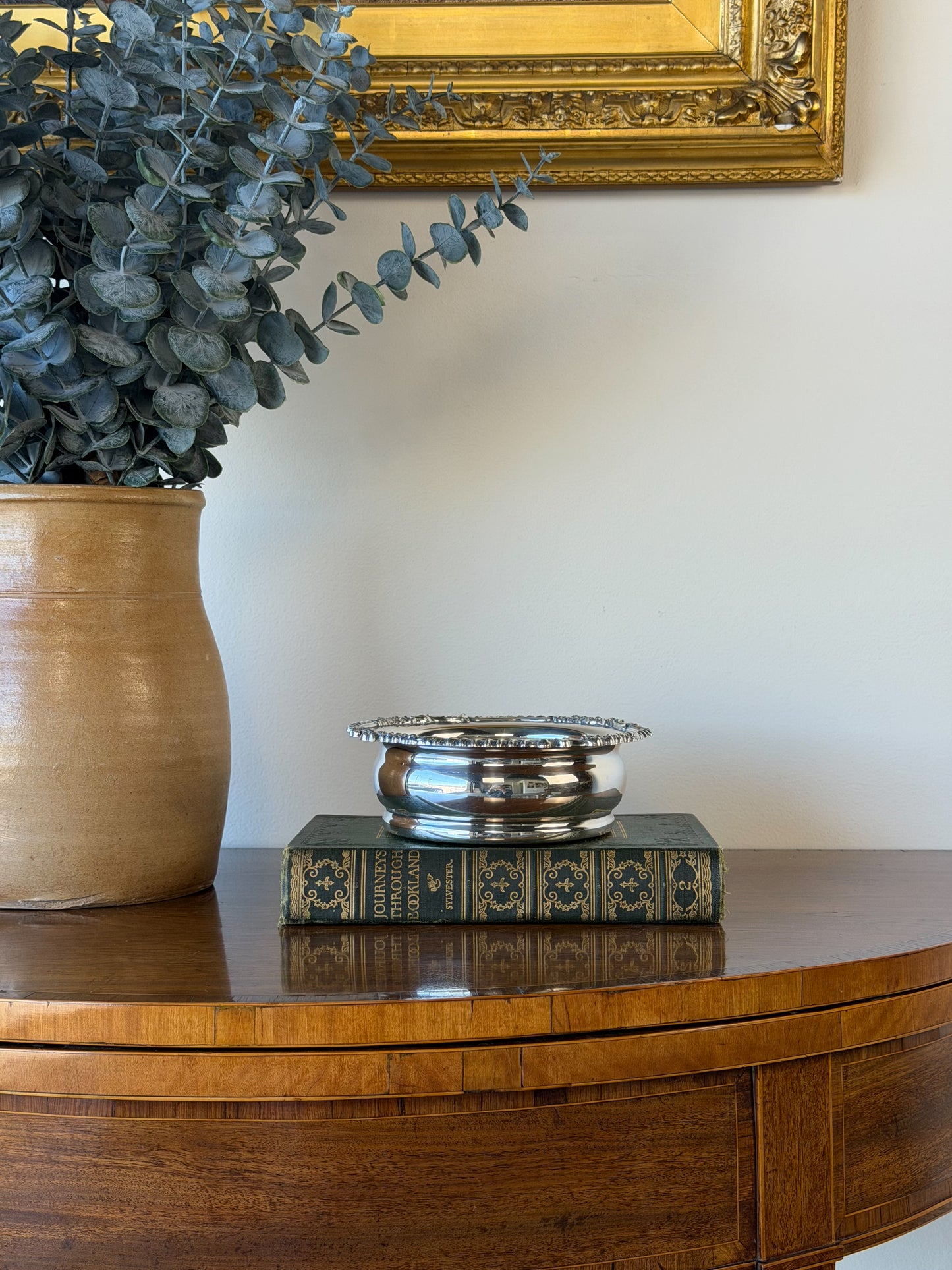 Vintage English Silverplate Wine Coaster