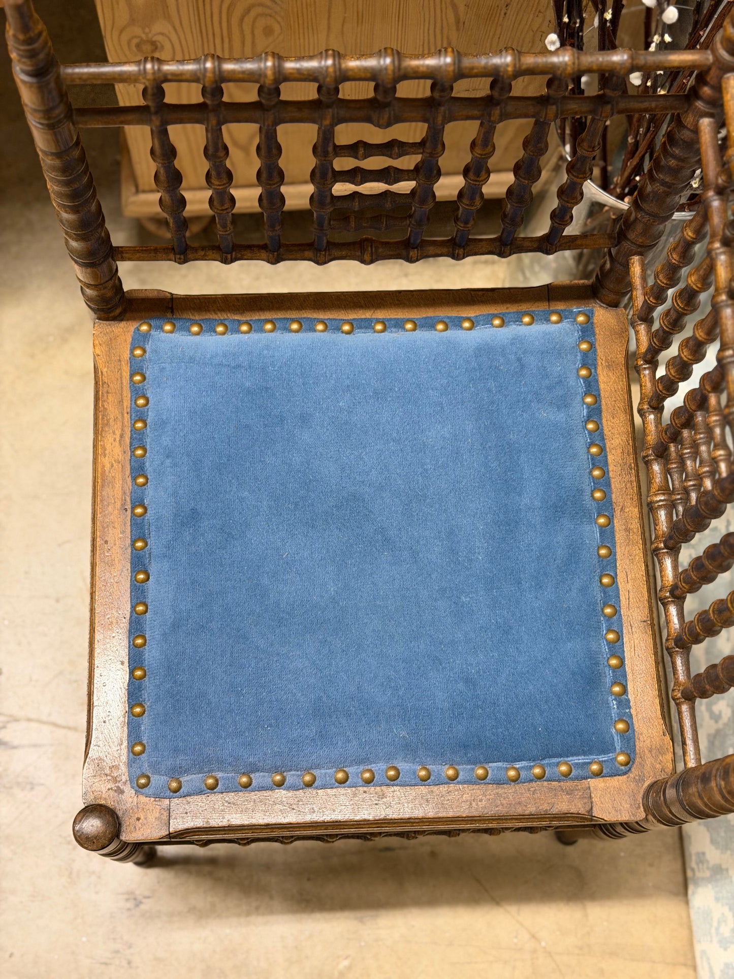 Victorian Spindle Corner Chair