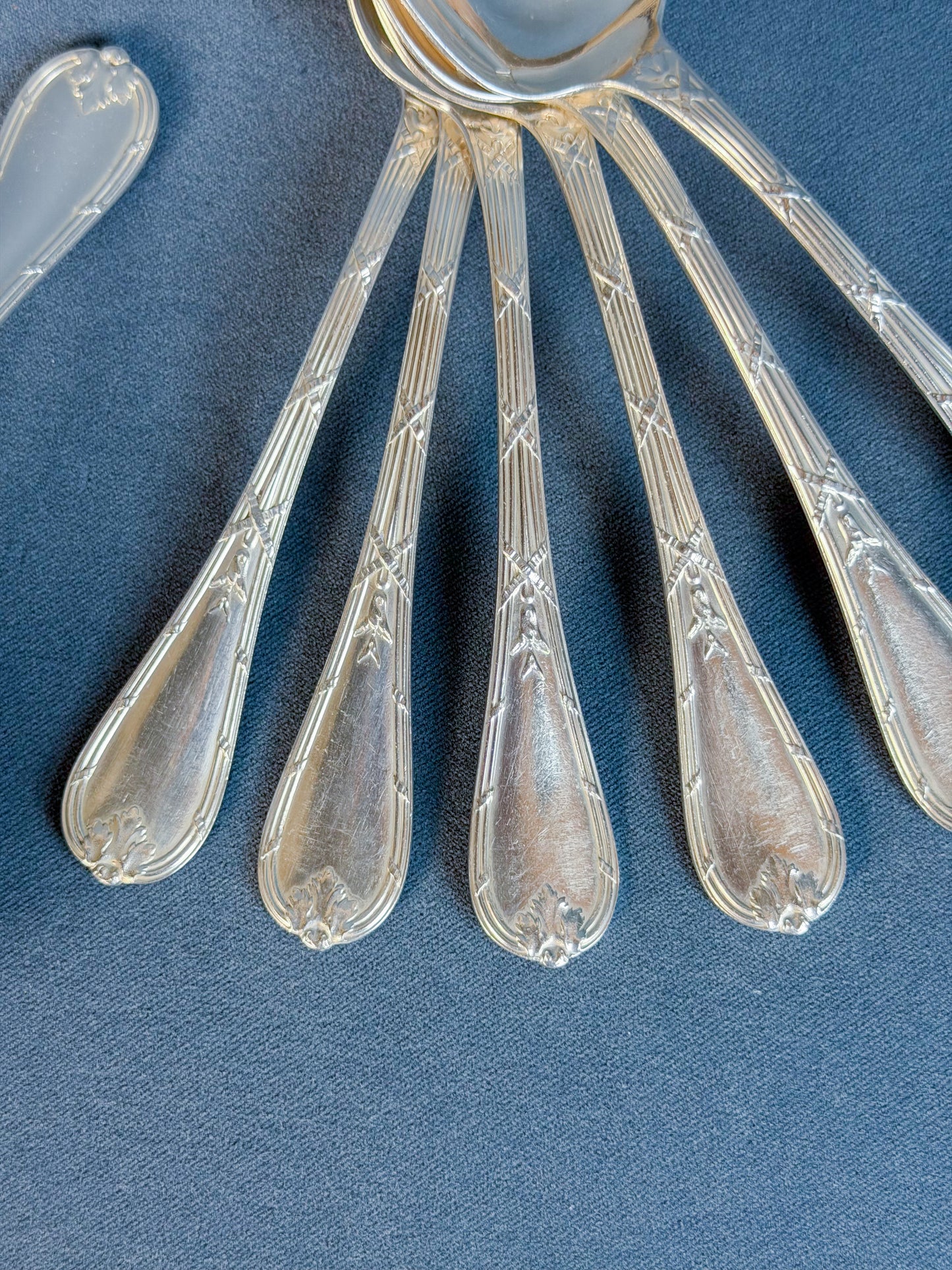 Vintage Christofle Silverplate Serving Spoons