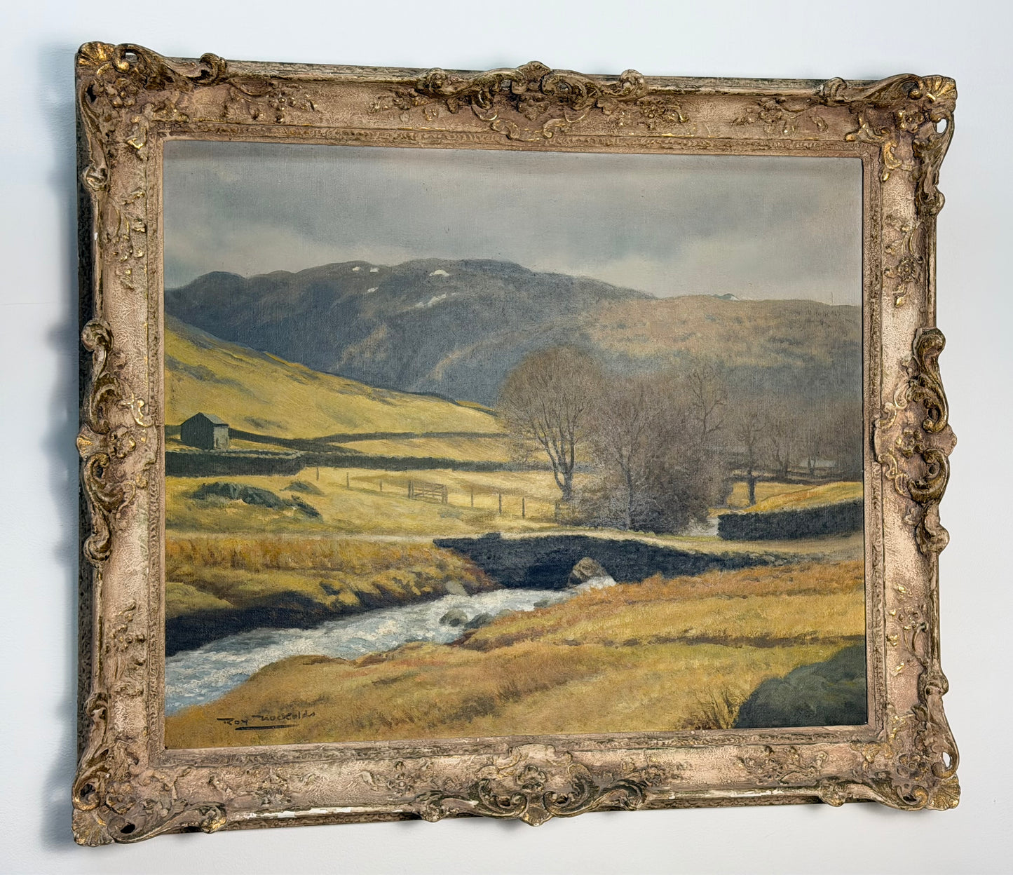 ‘Packhorse Bridge in Cumbria’ Oil on Canvas