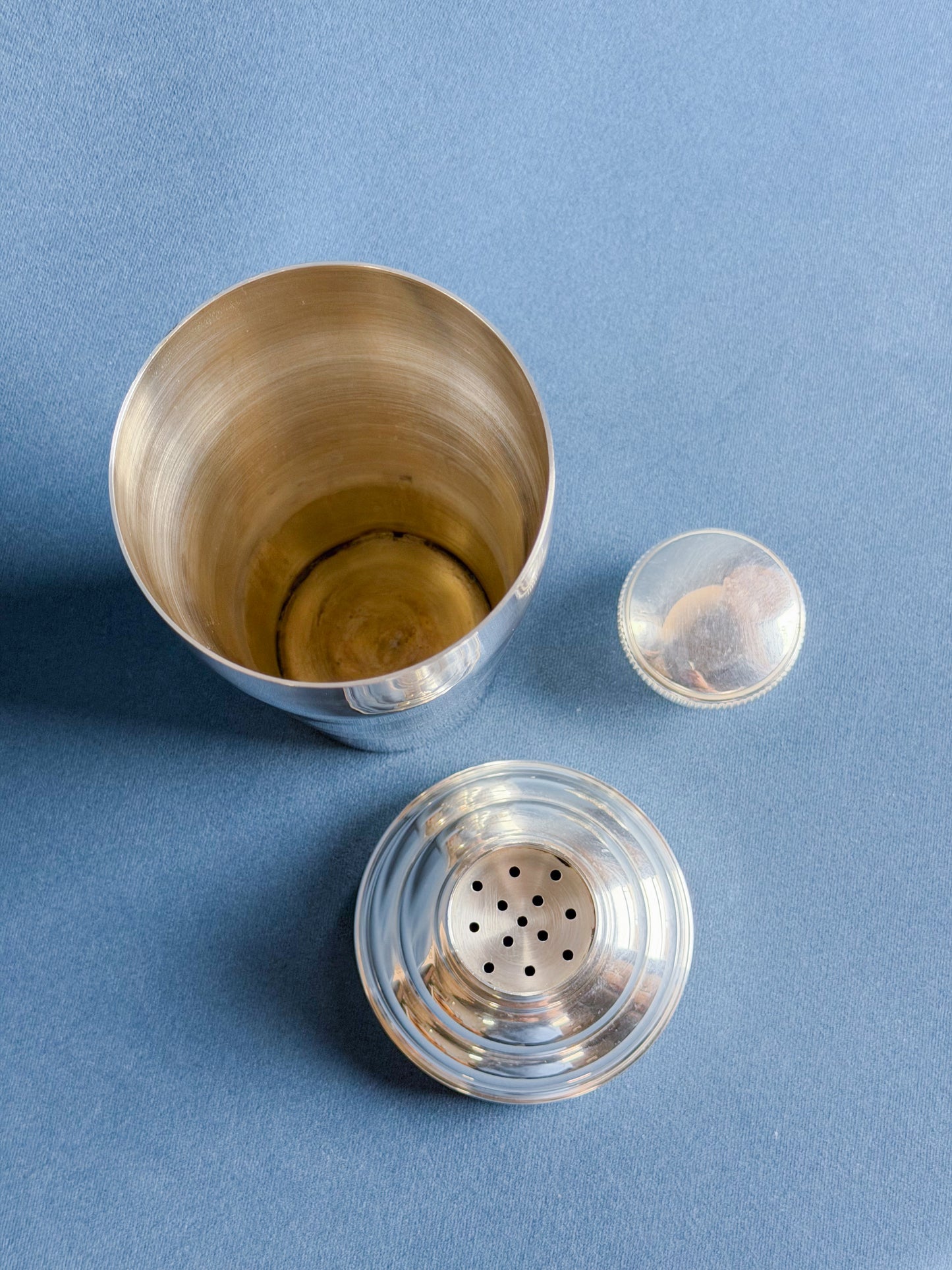 Vintage French Silverplate Cocktail Shaker