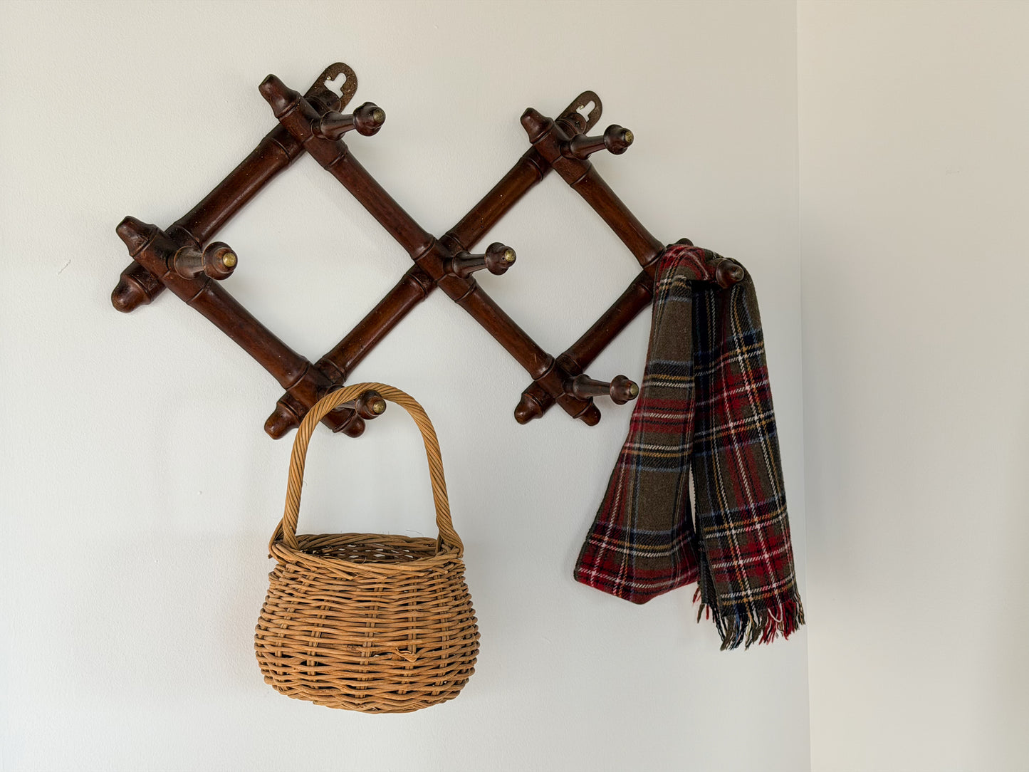 Faux Bamboo Coat Rack