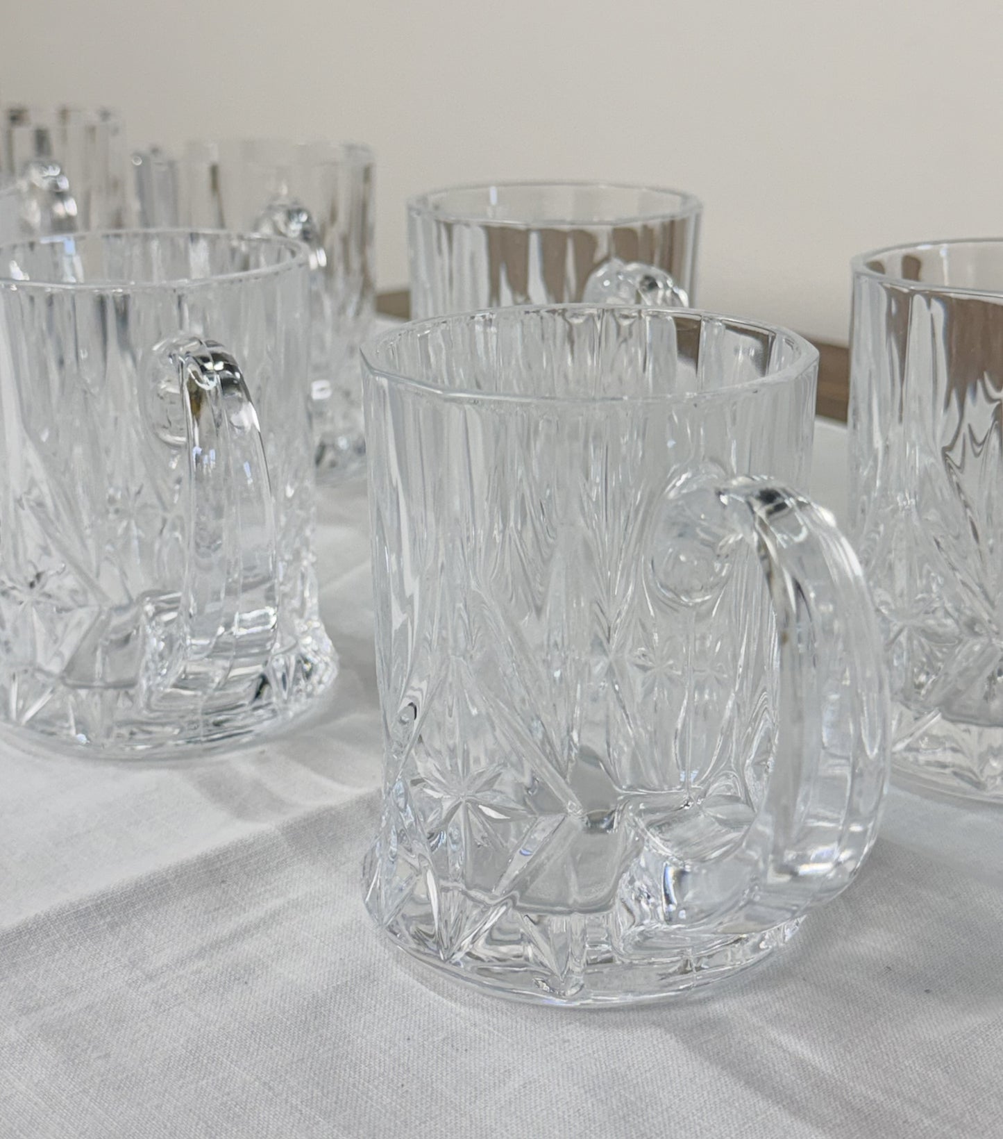 French Crystal Mugs (Set of 8)
