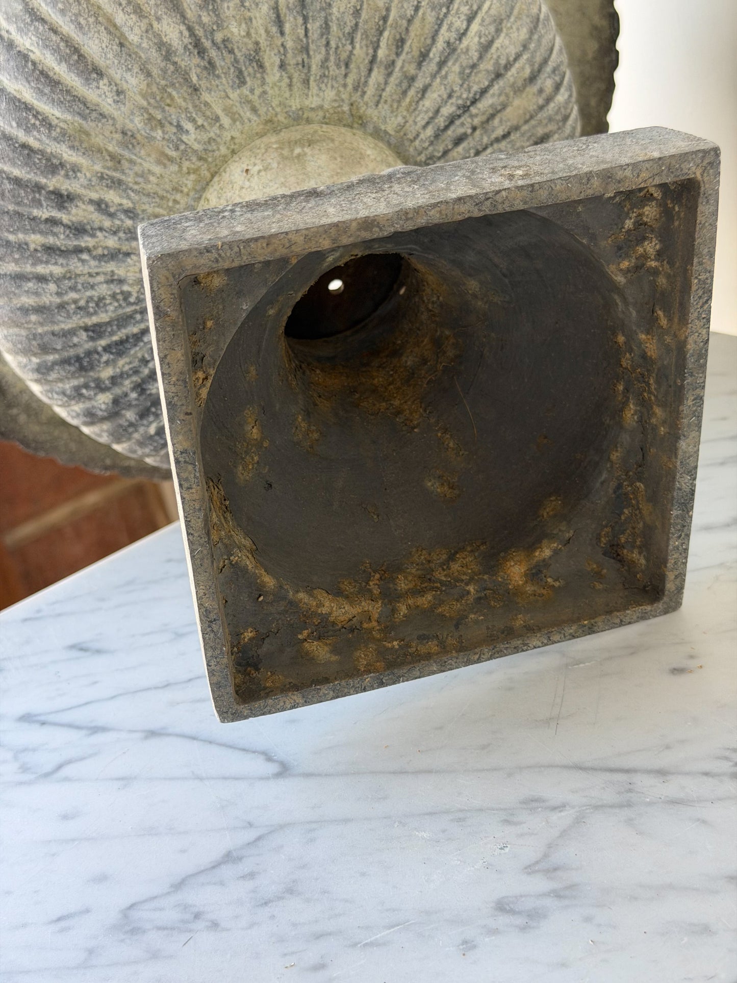 Antique French Zinc Pedestal Urn Pair