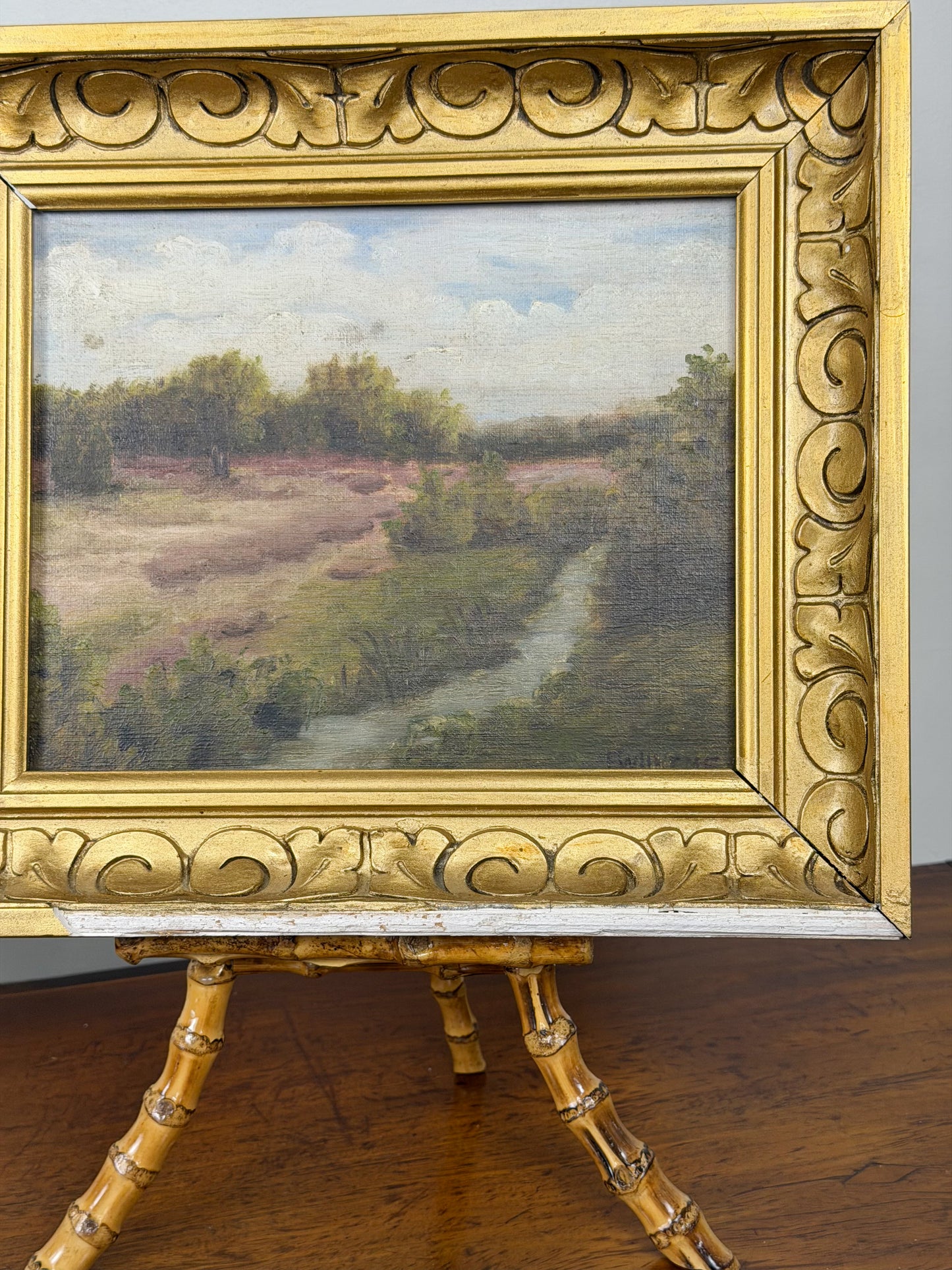 Framed Oil on Canvas Marshscape