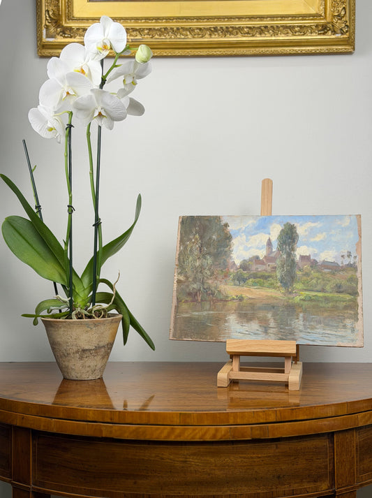 ‘Lone Cypress’ Oil on Panel Painting by Edmond Quinton