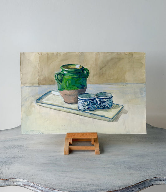 Confit Jar Watercolor Still Life Painting
