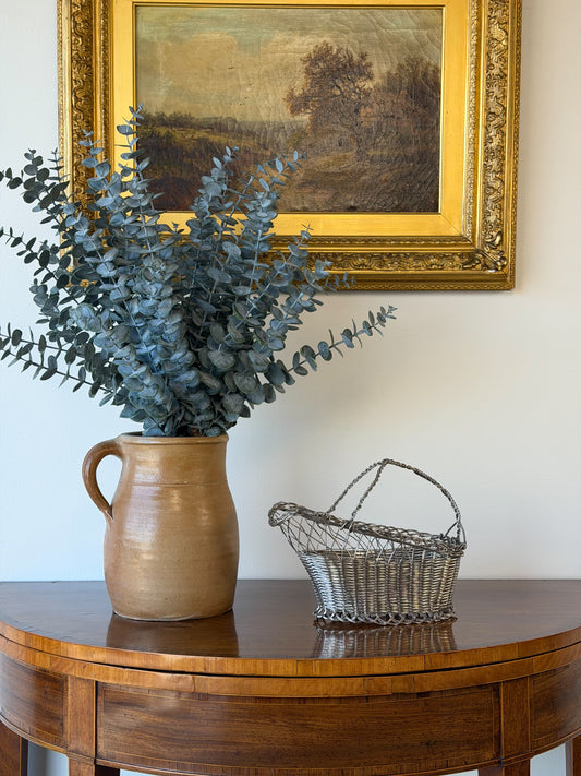 Vintage French Silverplate Wine Basket (No. 1)