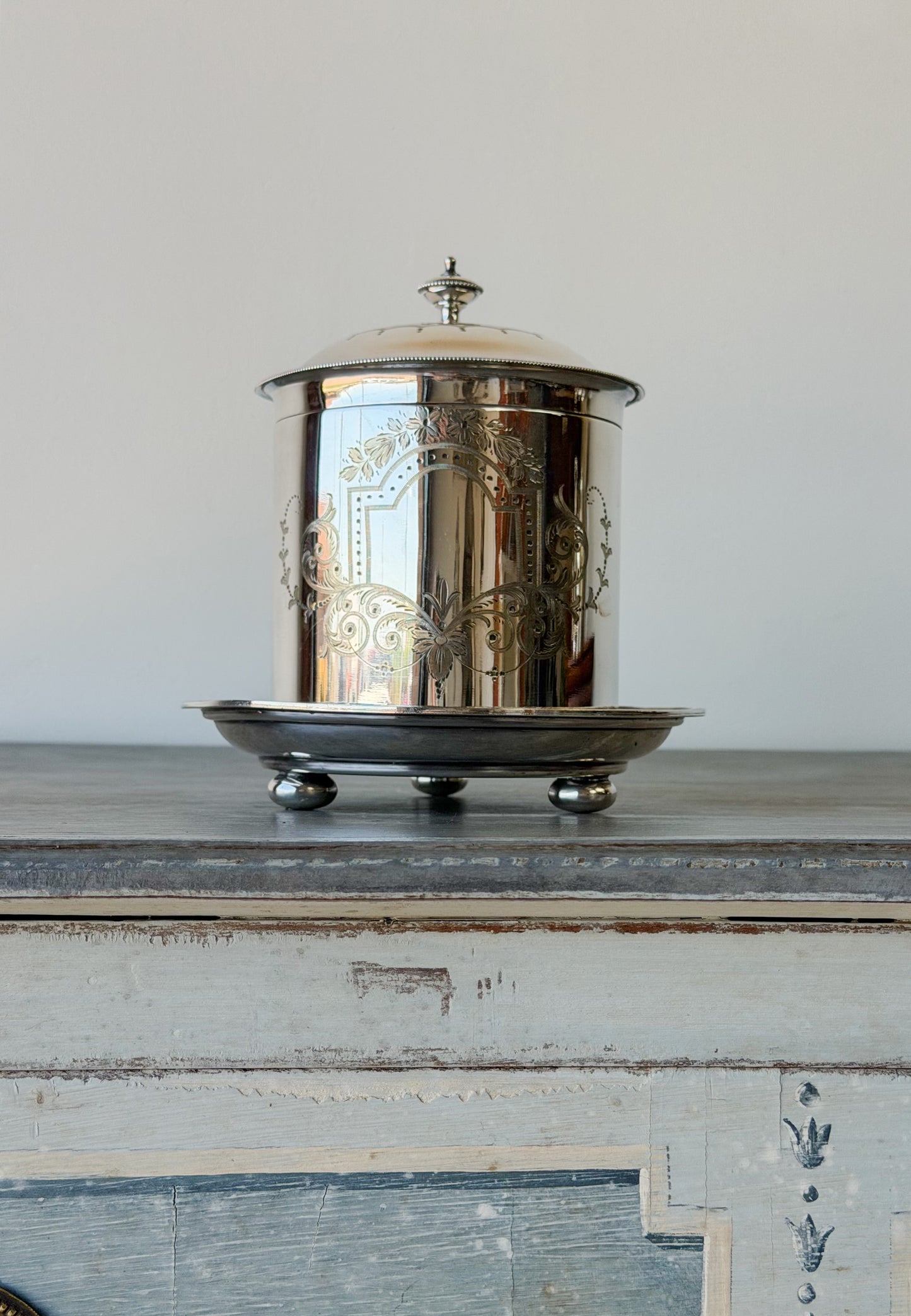 Antique Mappin & Webb Biscuit Barrel