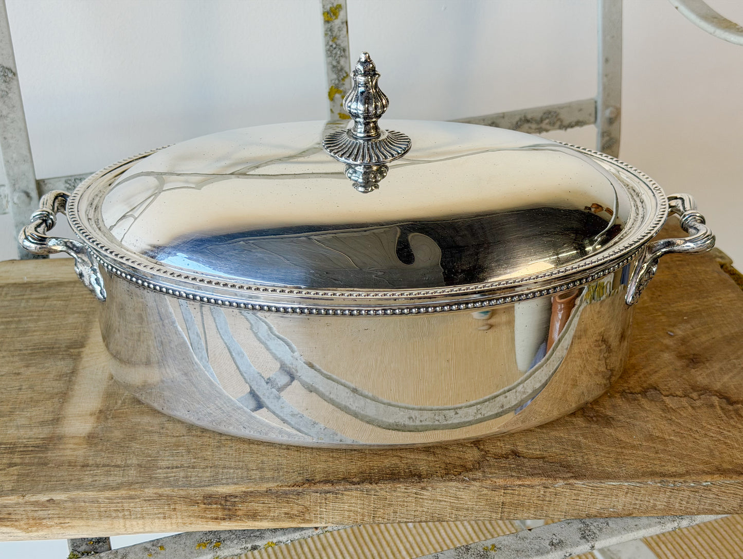 Antique Edwardian Silverplate Serving Dish