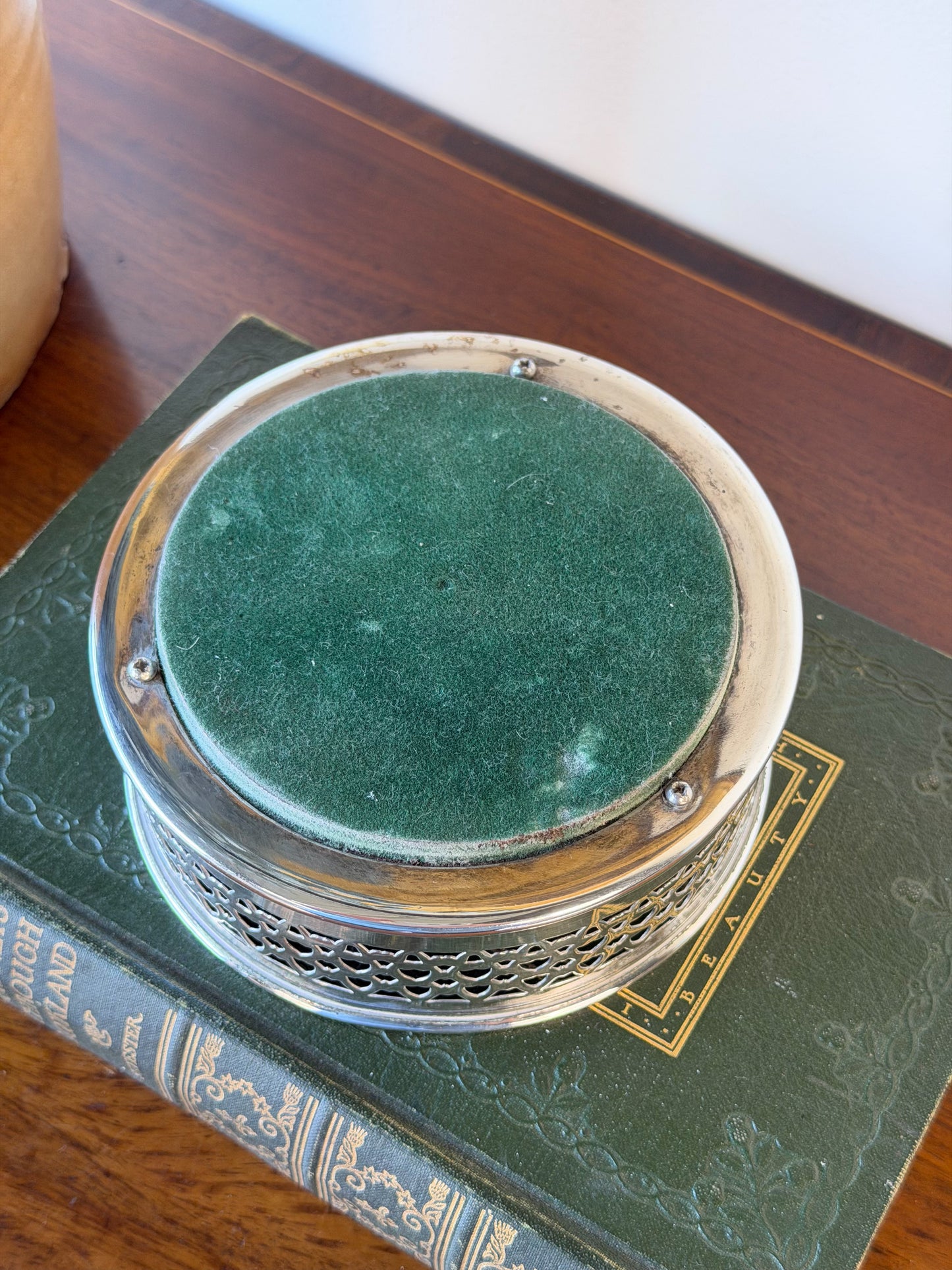 Vintage Silverplate Wine Coaster