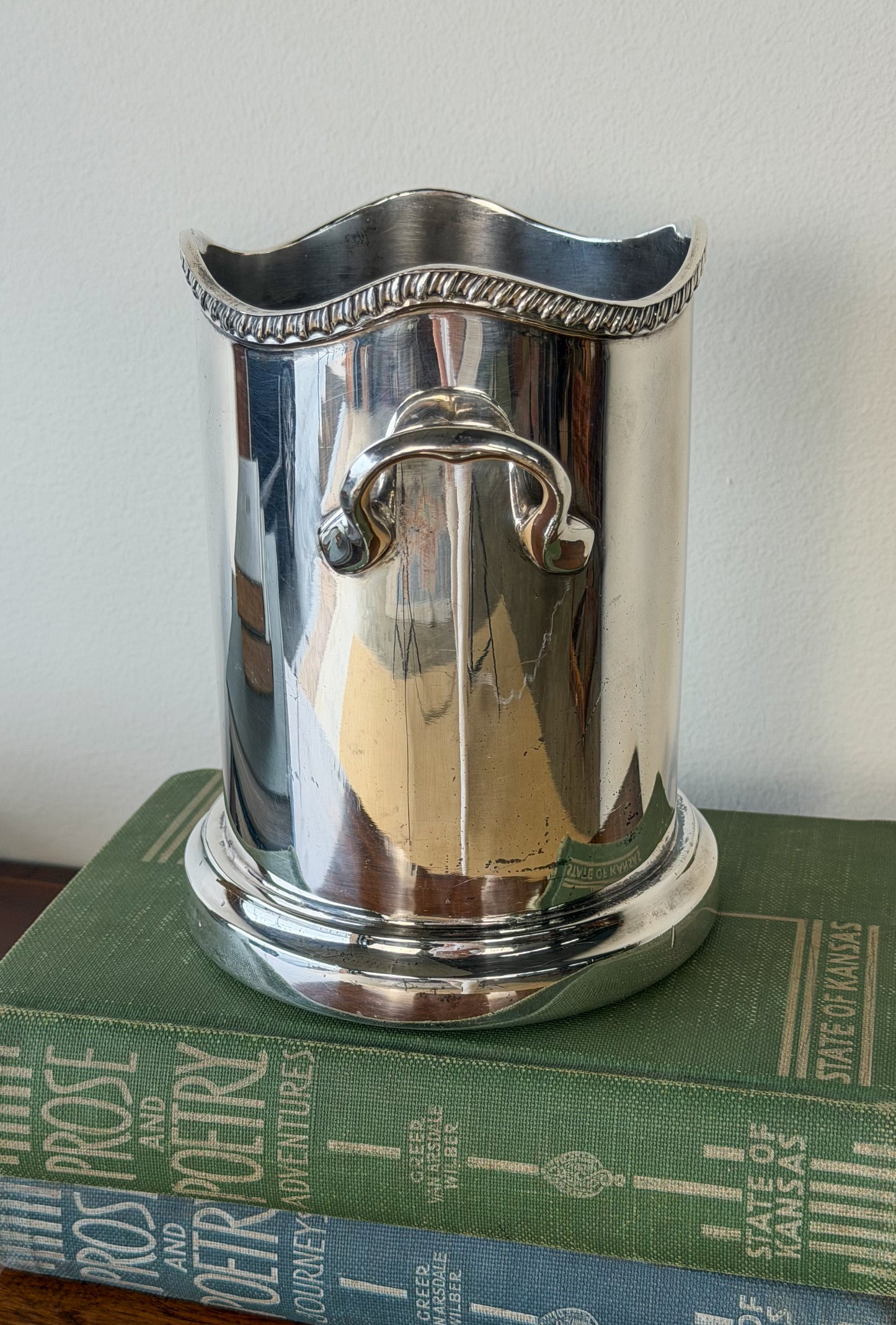 English Silverplate Wine Cooler