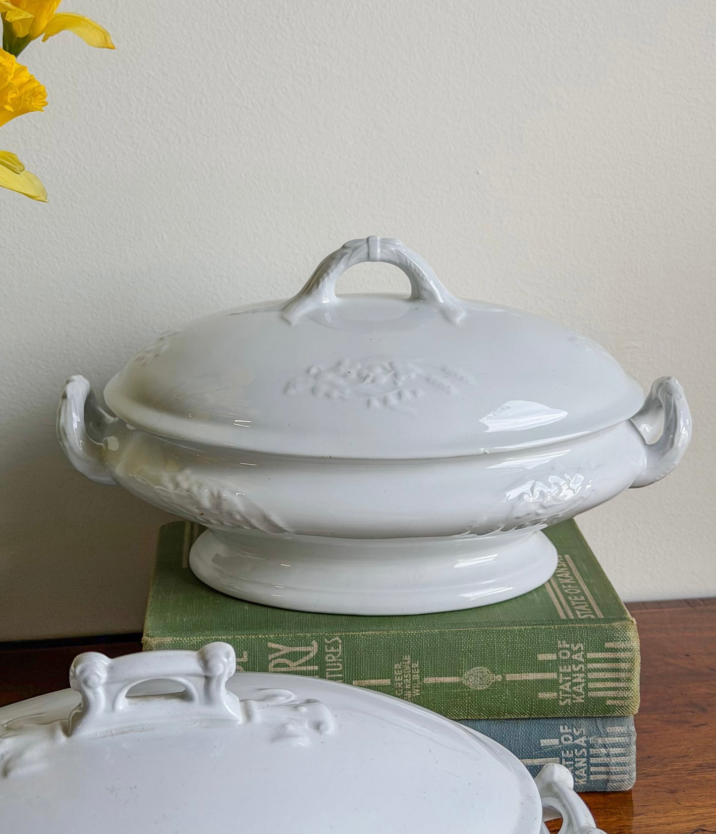 Antique English Ironstone Vegetable Server (No. 3)