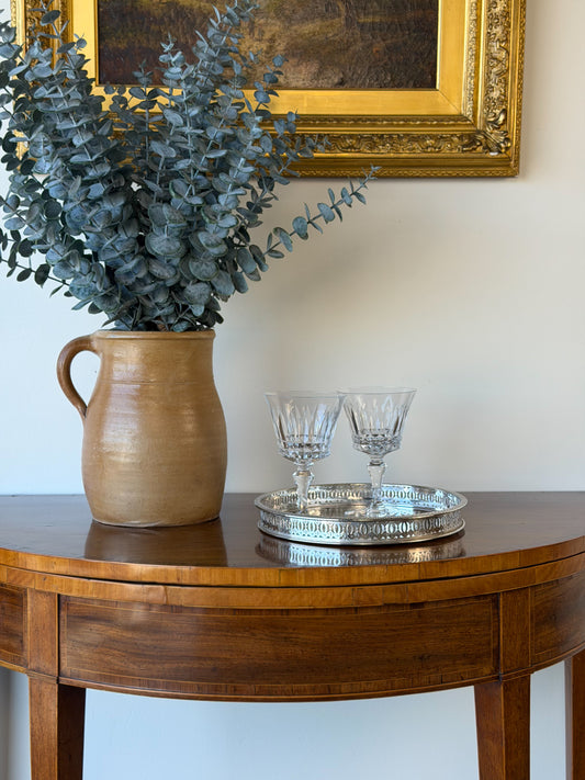 English Silverplate Round Tray (Small)