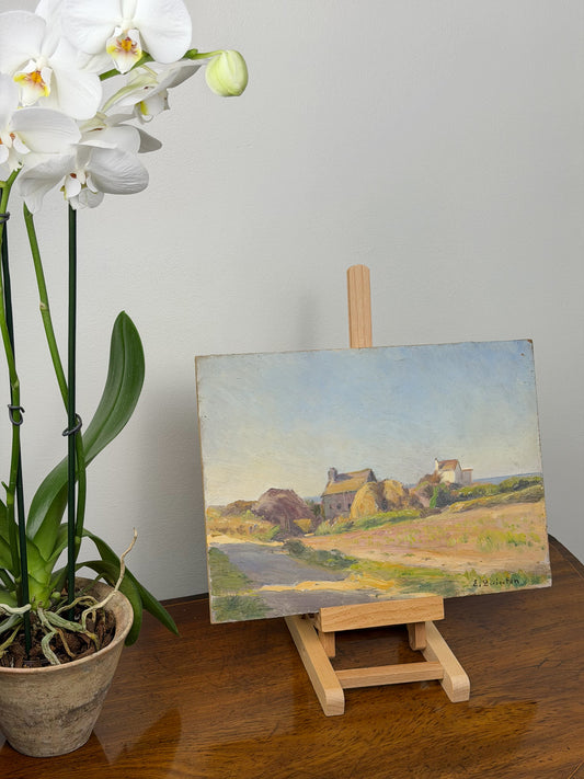‘Seaside Farm’ Oil on Board by Edmond Quinton