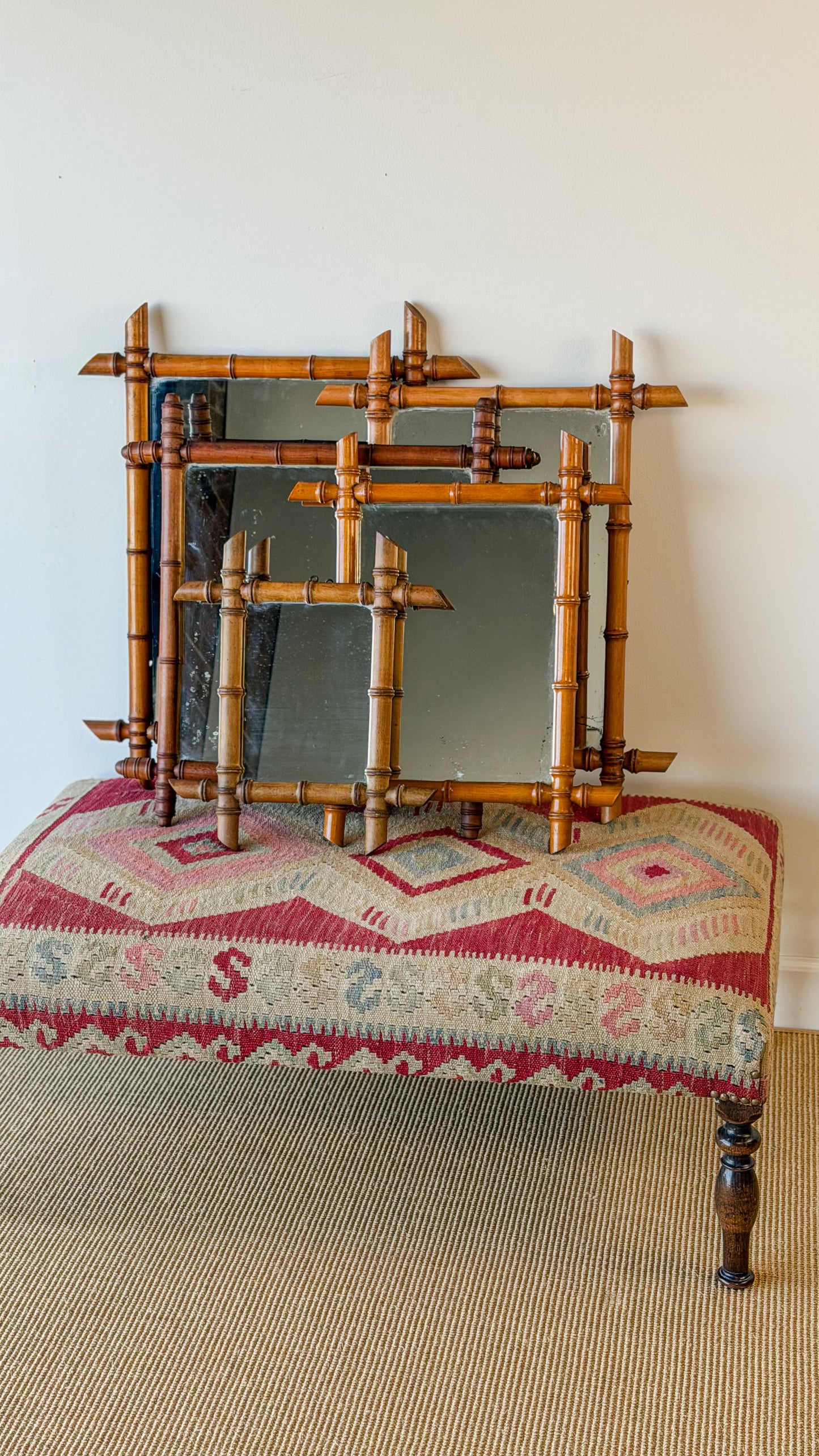 French Faux Bamboo Mirror (No. 1)