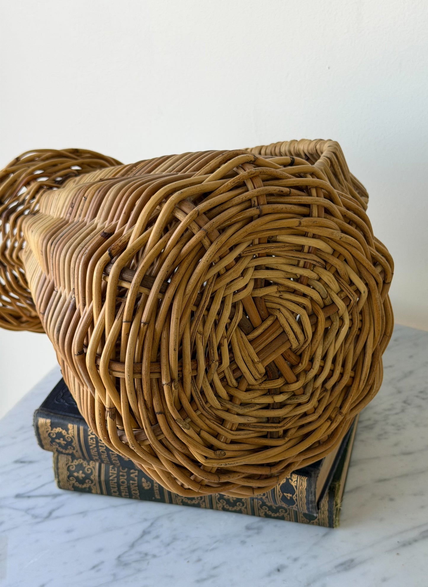 Vintage French Wicker Pitcher