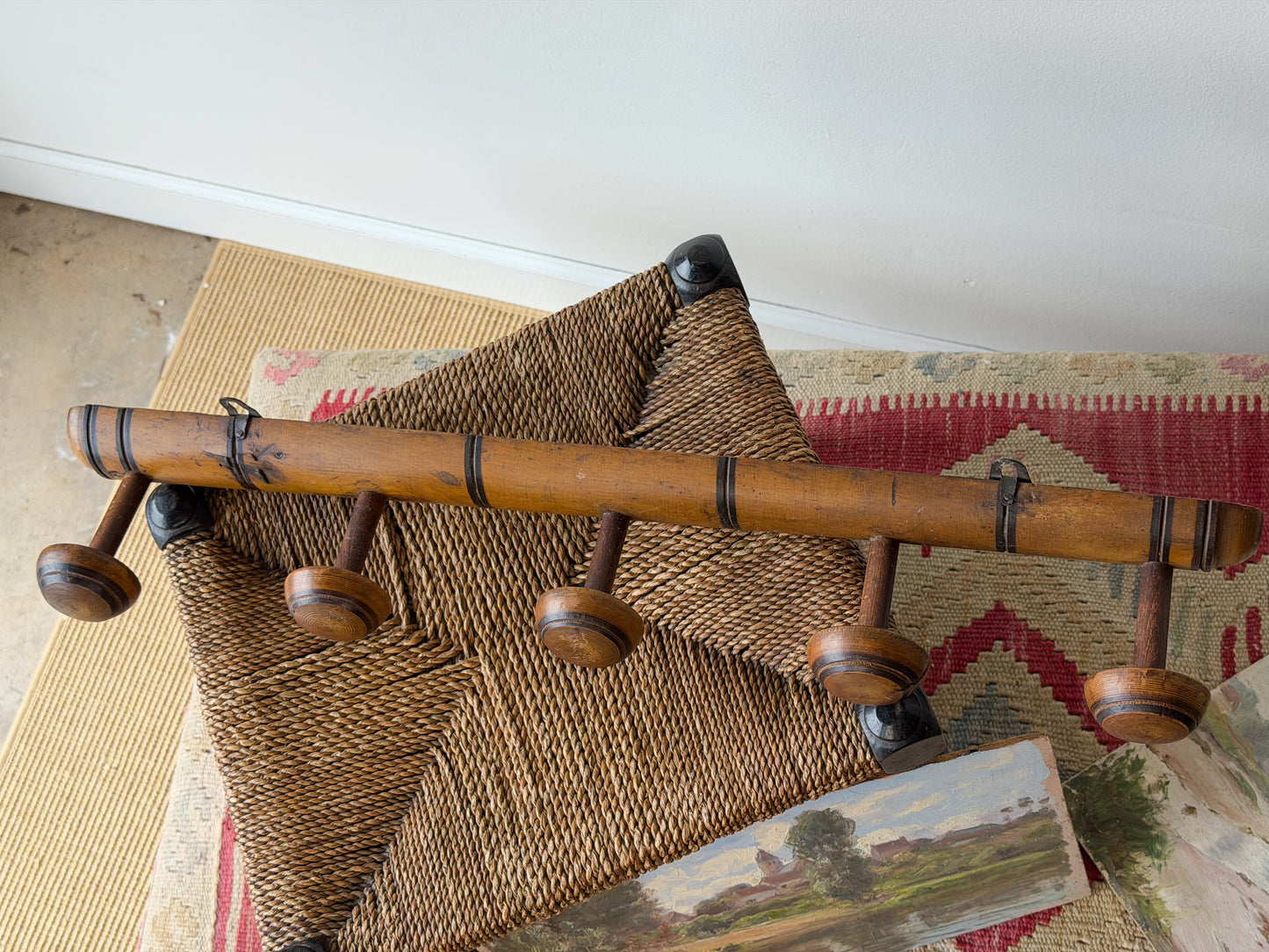 French Faux Bamboo Coat Rack